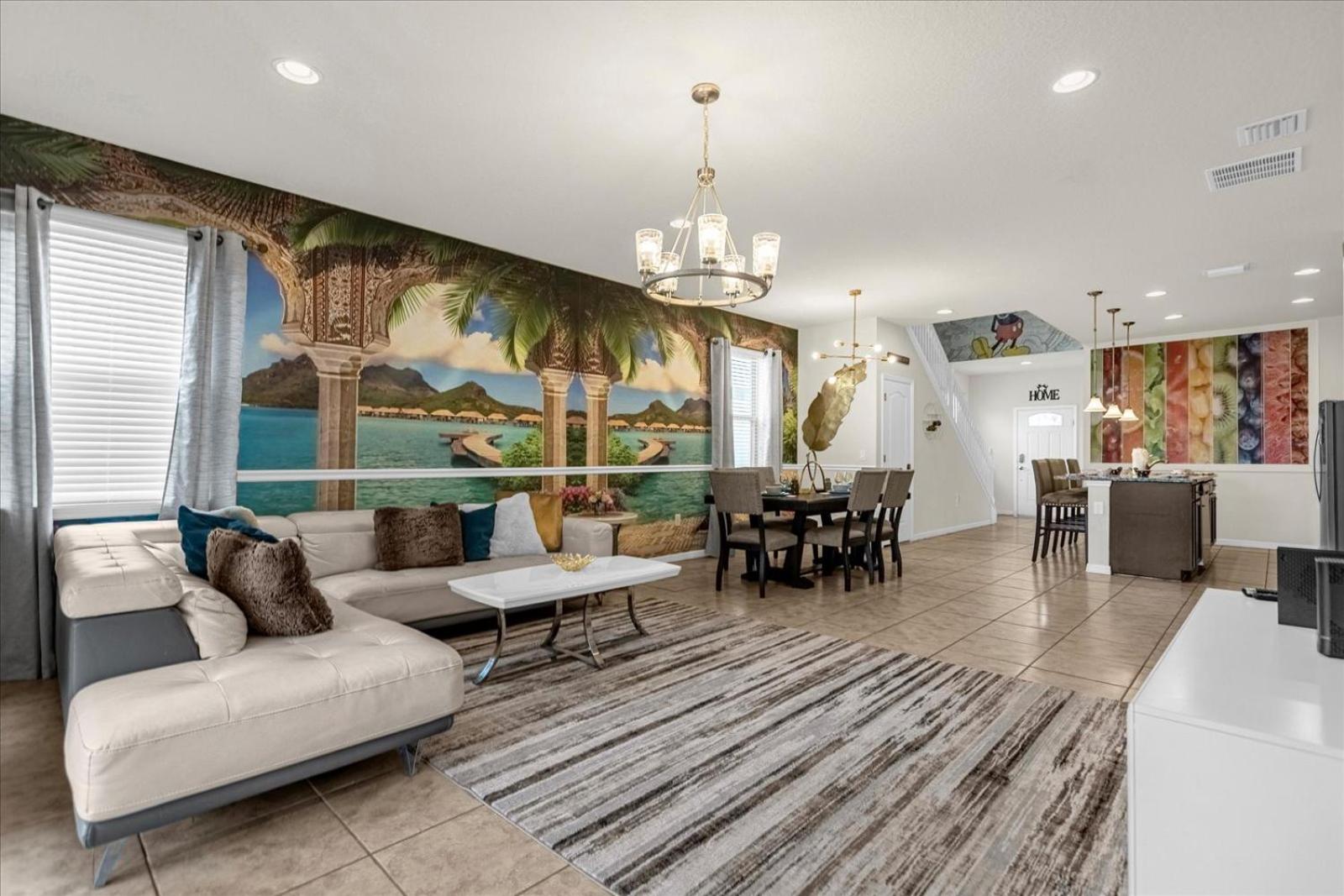 DISNEY VILLA Game rm, free heated Pool, Spa, Lazy rvr, BBQ, themed bedrooms view 5