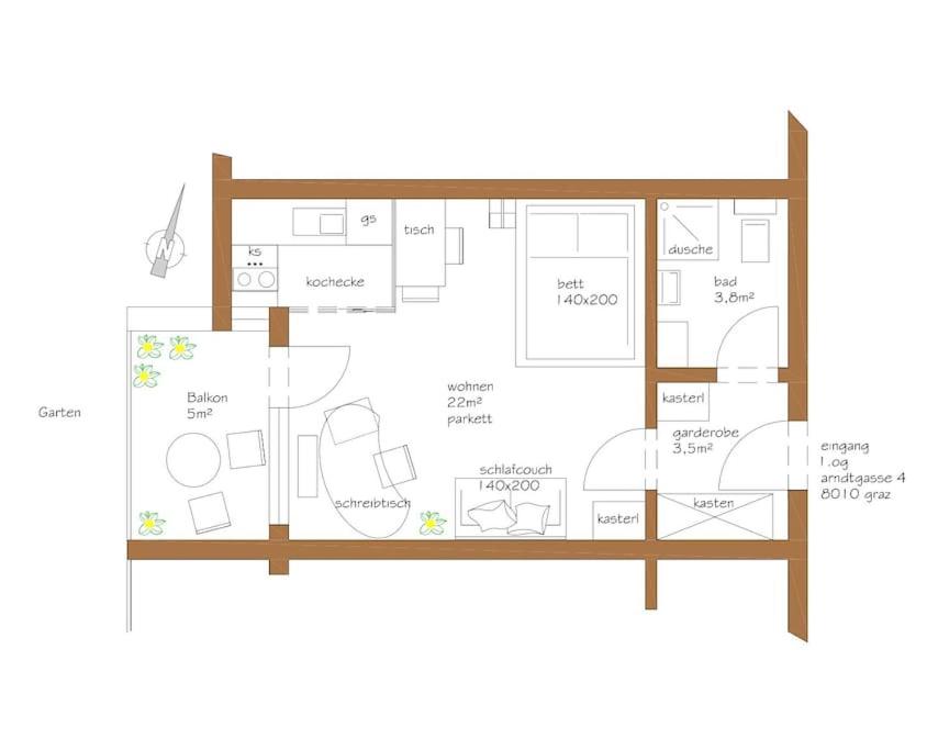 studio13 central and cozy apartment Graz