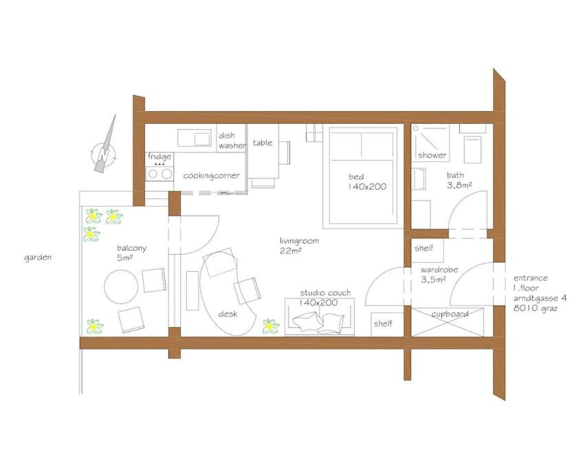 studio13 central and cozy apartment Graz
