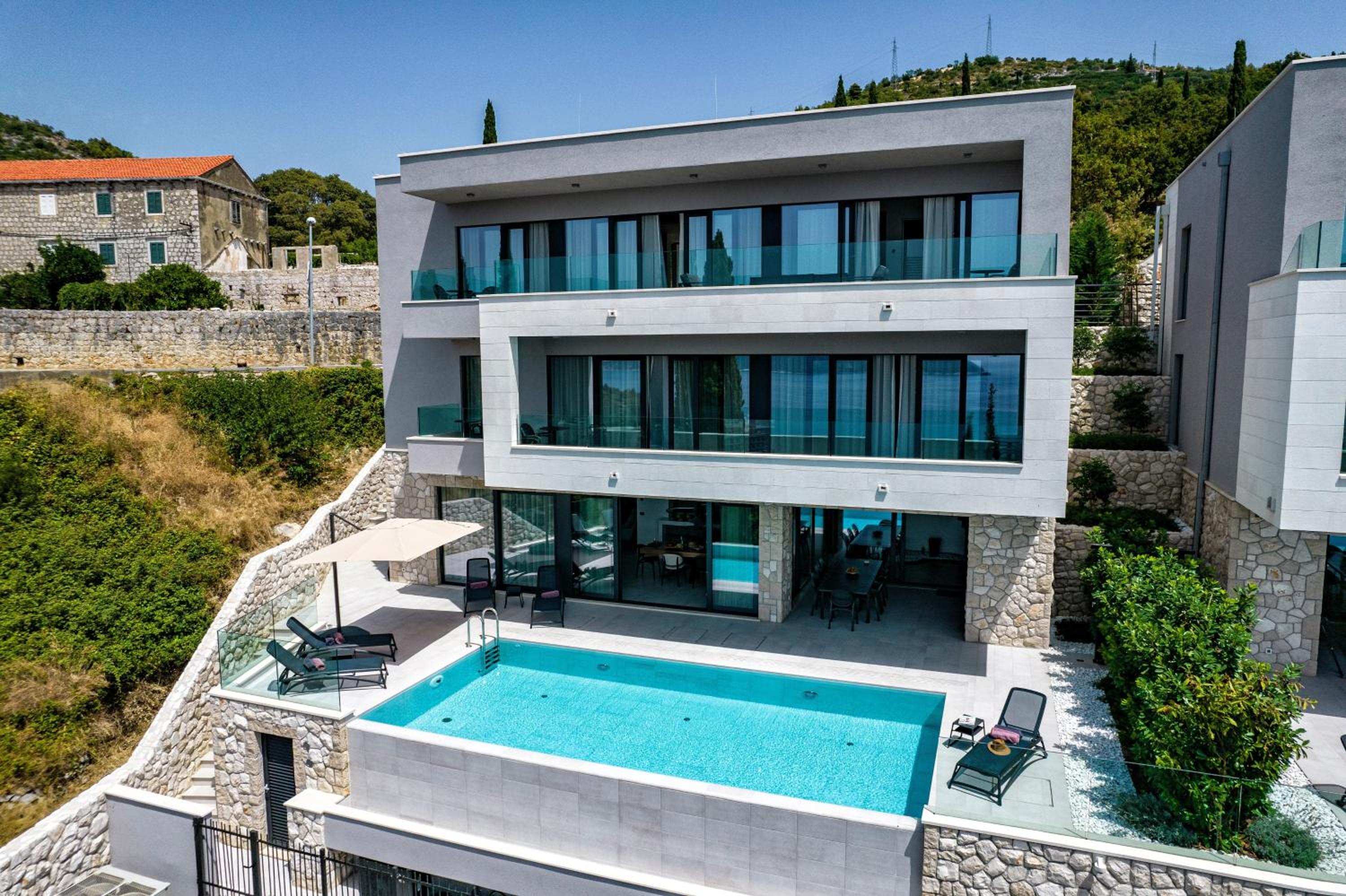 Magnificent Orasac Villa 5 Bedrooms Orasac Splendor Villa Stunning Sea View