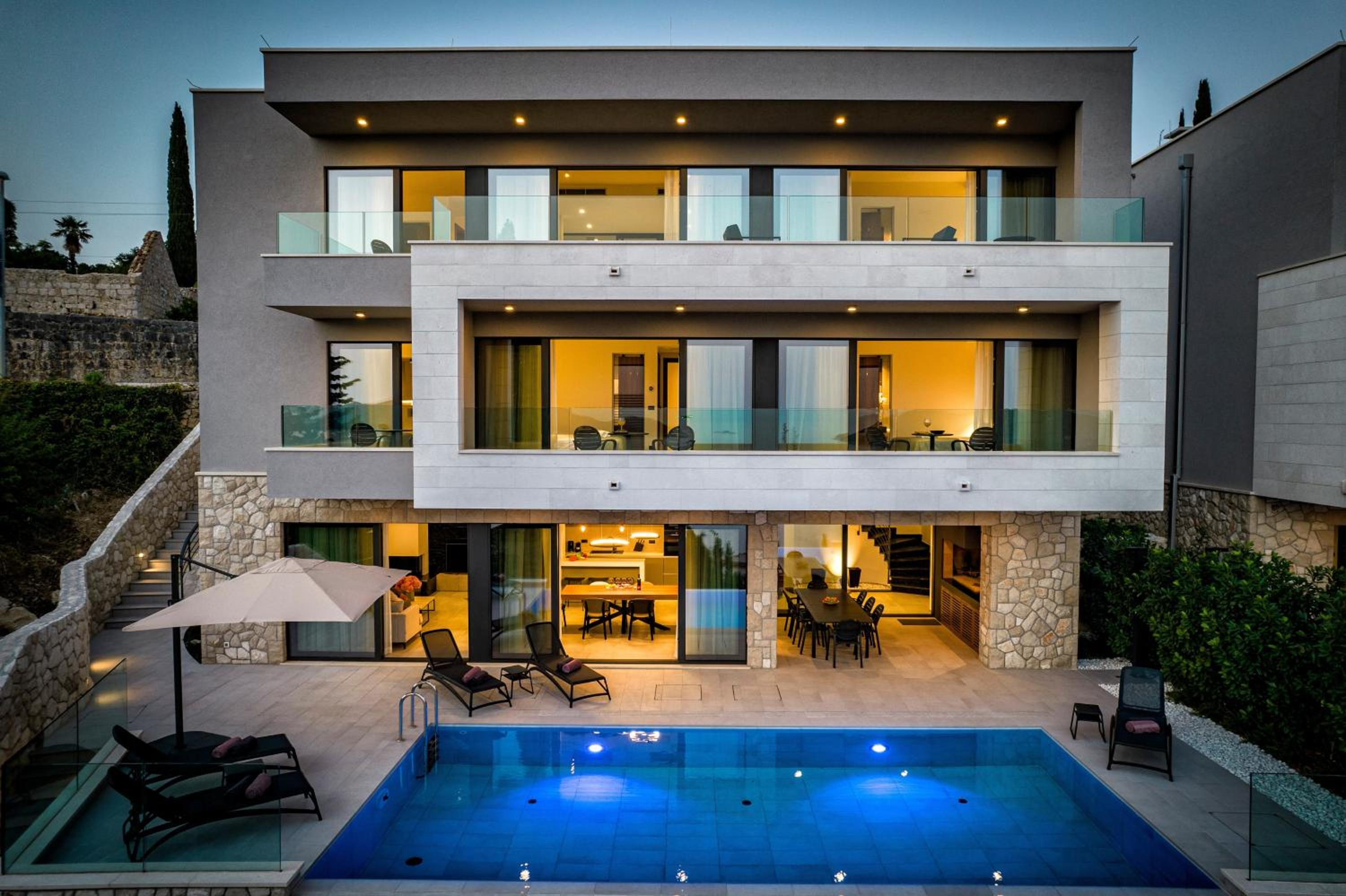 Magnificent Orasac Villa 5 Bedrooms Orasac Splendor Villa Stunning Sea View