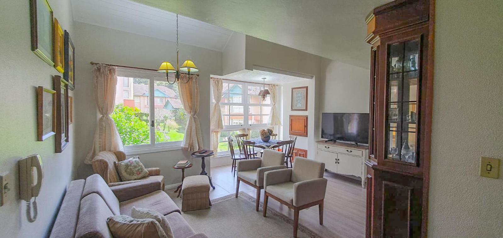 Duplex Floresta Negra - Sua Base perfeita em Gramado! Ótima LOCALIZAÇÃO LAGONegro 500m - 02 Quartos e 02 Banheiros para FAMILIA em CONDOMINIO FECHAD0, cozi