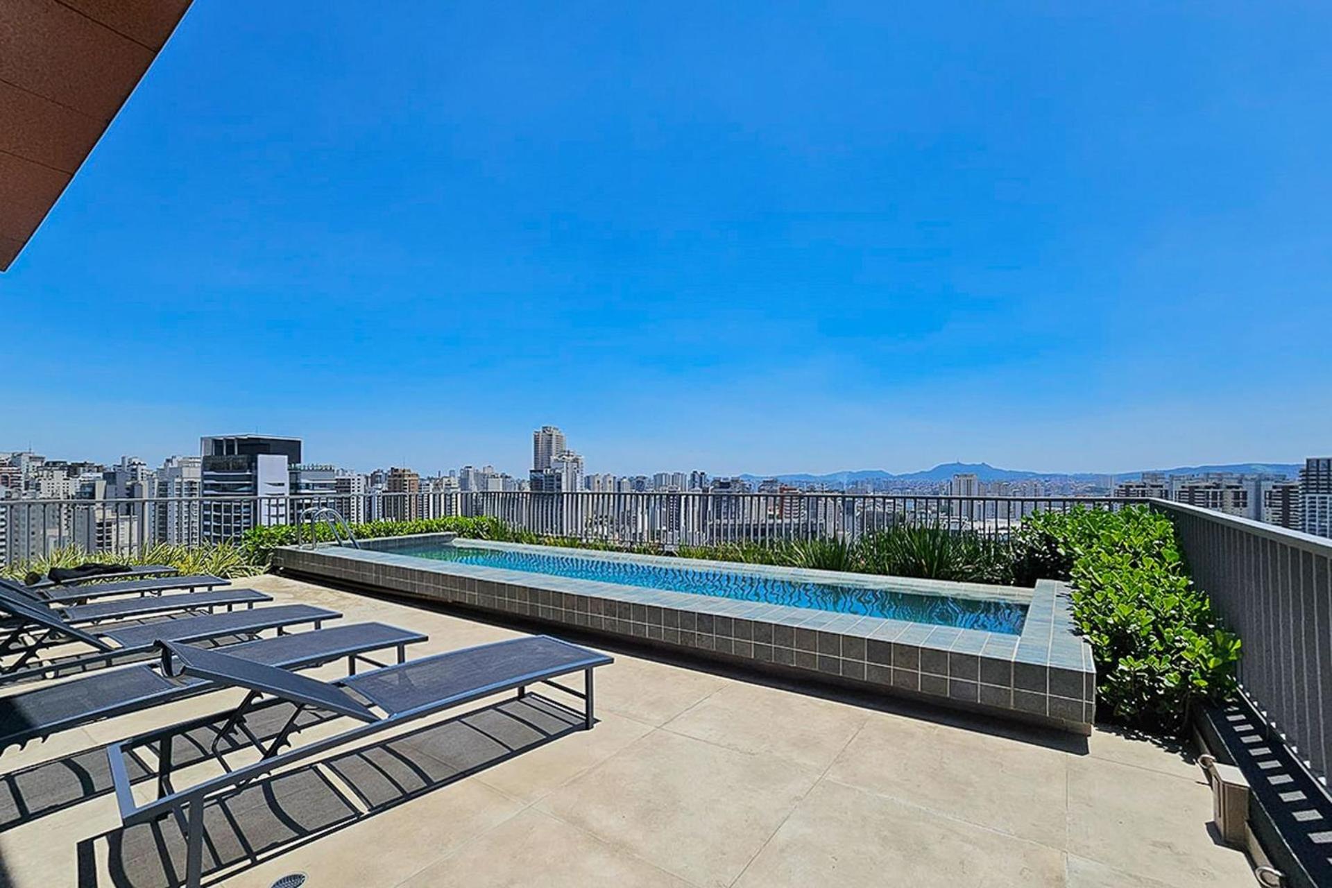 Studios Novíssimos com Piscina no Rooftop e vista para o Allianz Parque