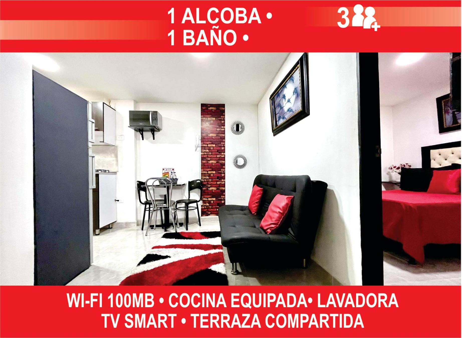 Edificio Victory Medellin - Apartamentos Acogedores y Equipados 100MB Wi-Fi, Central & Terraza Compartida