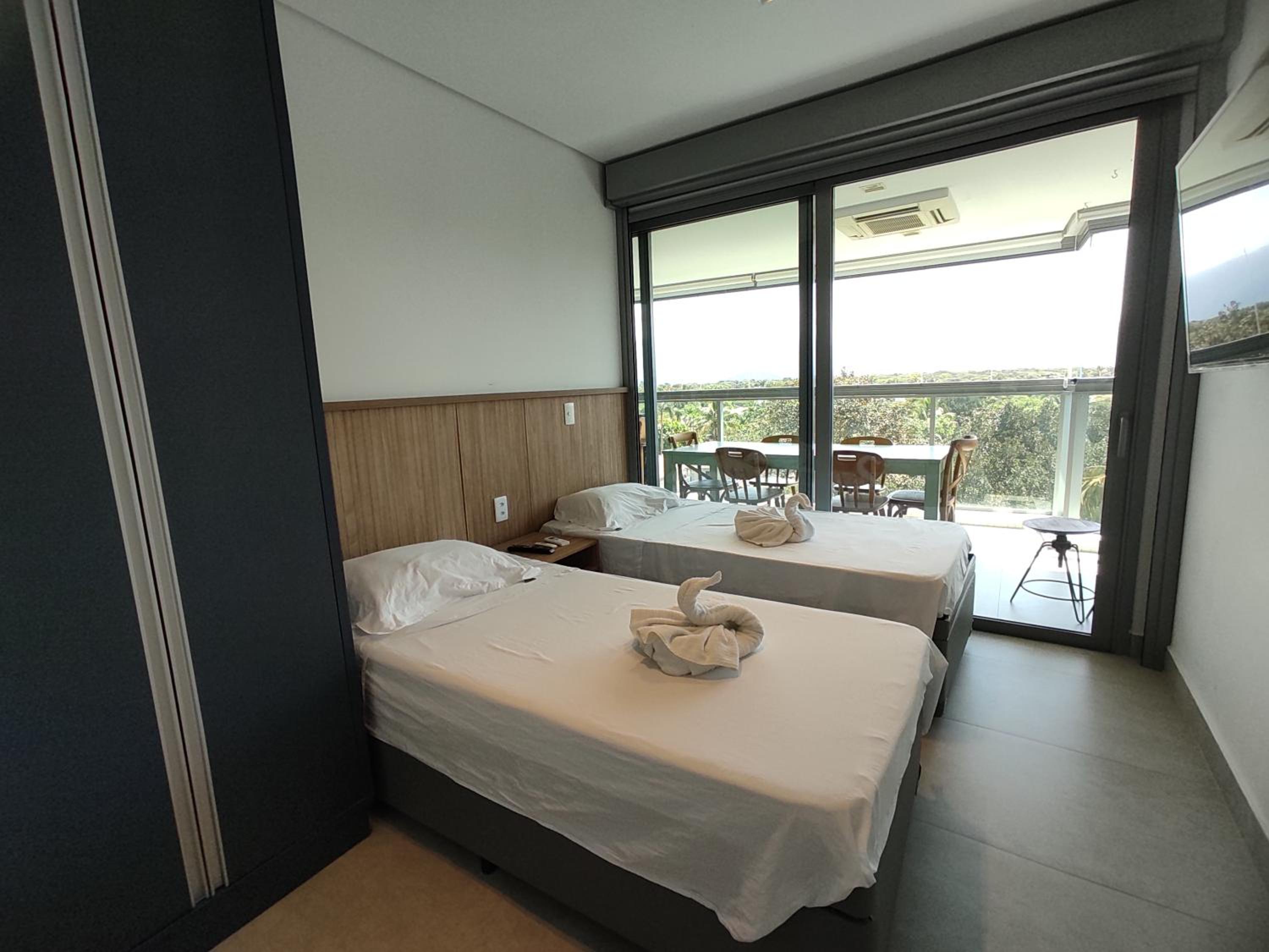 Ed San Sebastian pé na areia na Riviera com 2 dormitórios