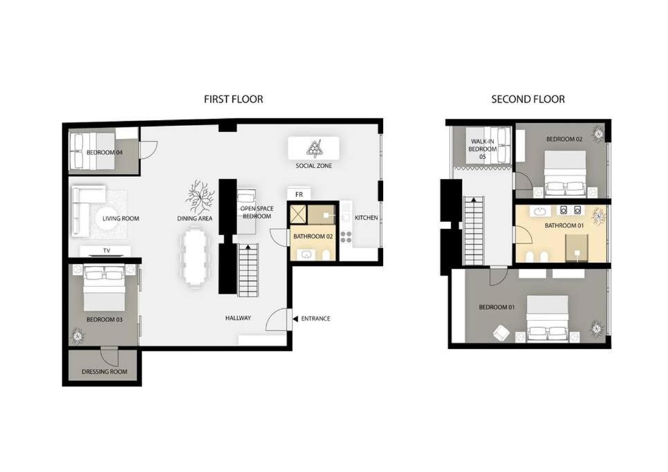 5BR+2Bath Old Town Industrial Penthouse, A/C