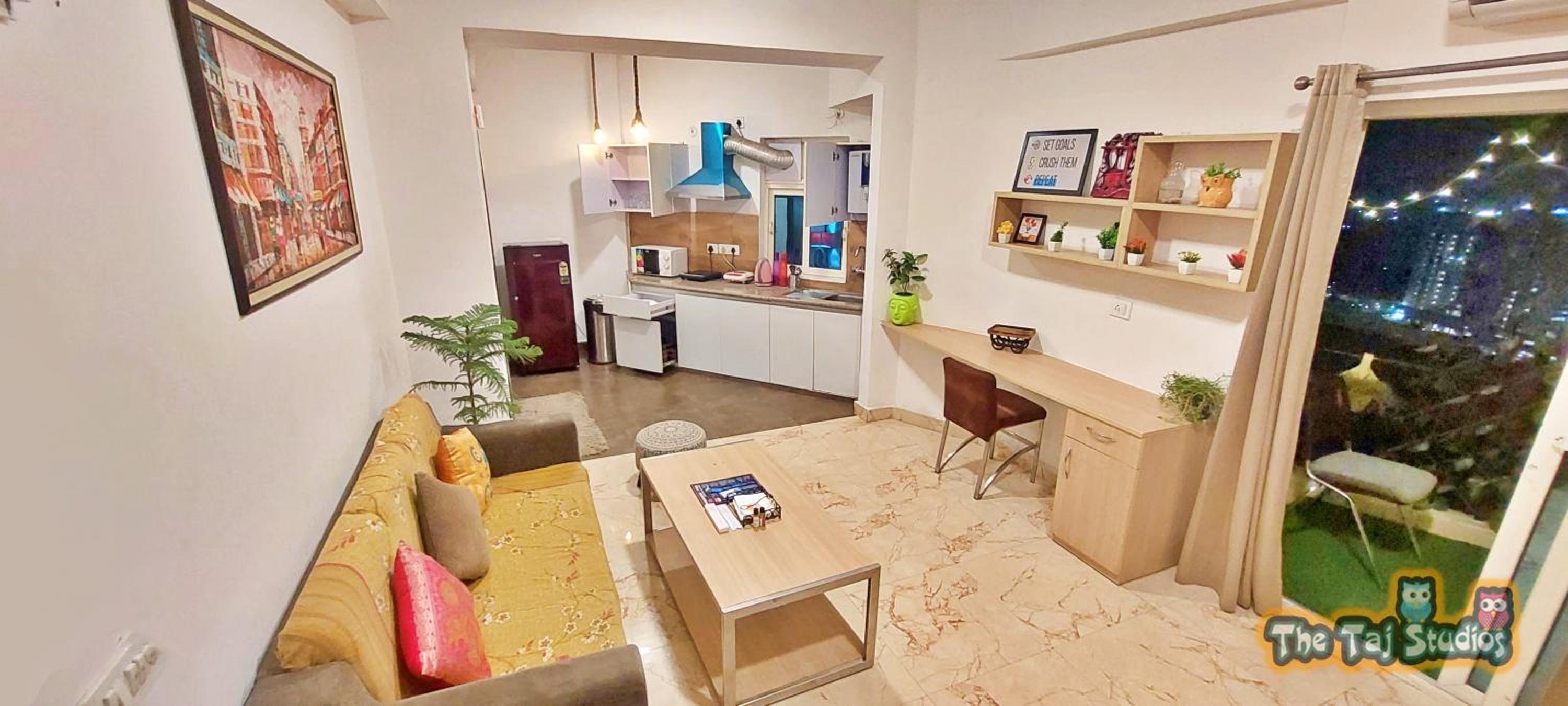 LimitLessTrip com- Comfortable Stay in Big 1 BHK at sector 168 #Advent #JP Hospital #Expo #Felix Hospital view 2