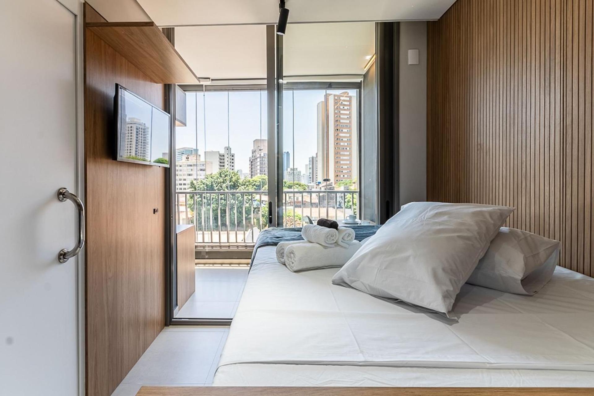 Studios Novíssimos com Piscina no Rooftop e vista para o Allianz Parque