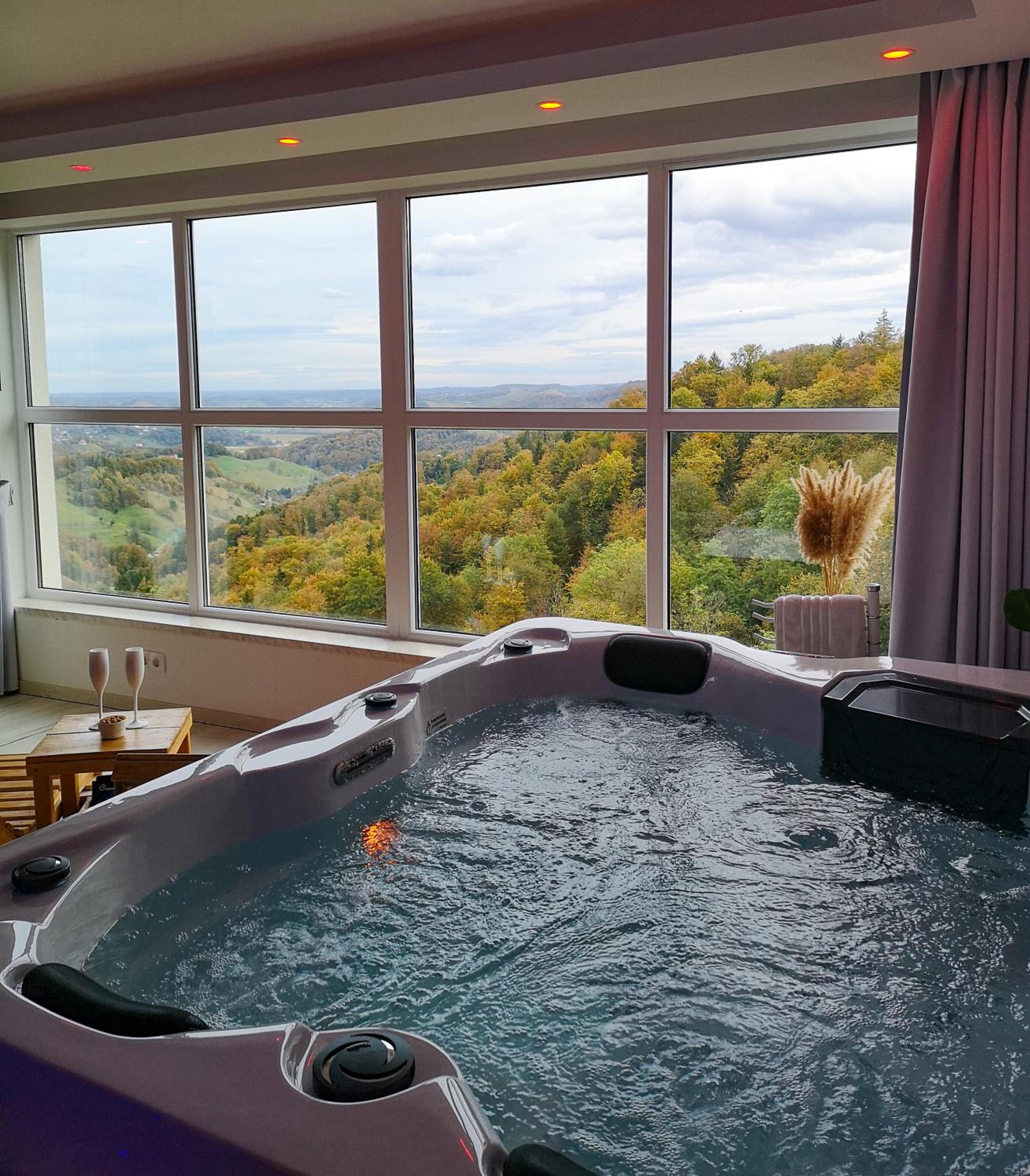 Private wellness with panoramic view, sauna & jacuzzi view 5