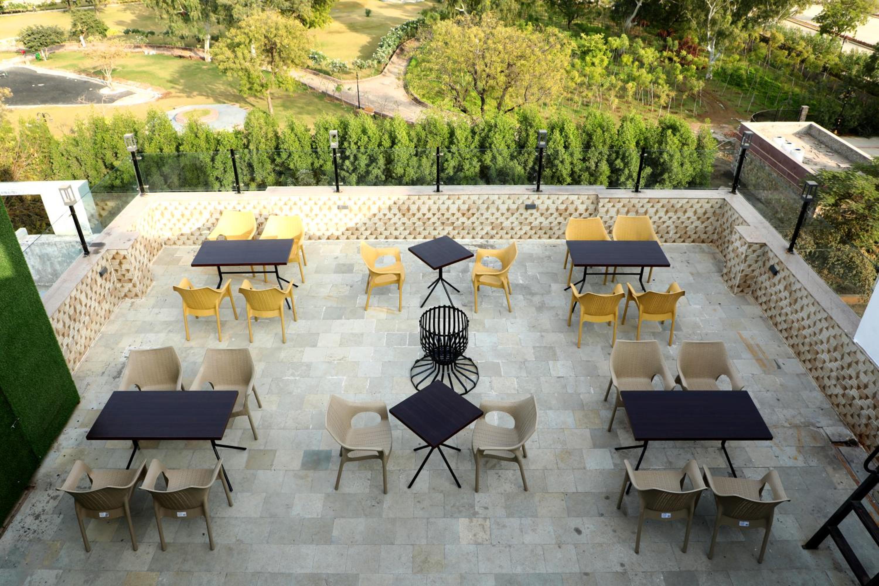 outdoor BBQ area
