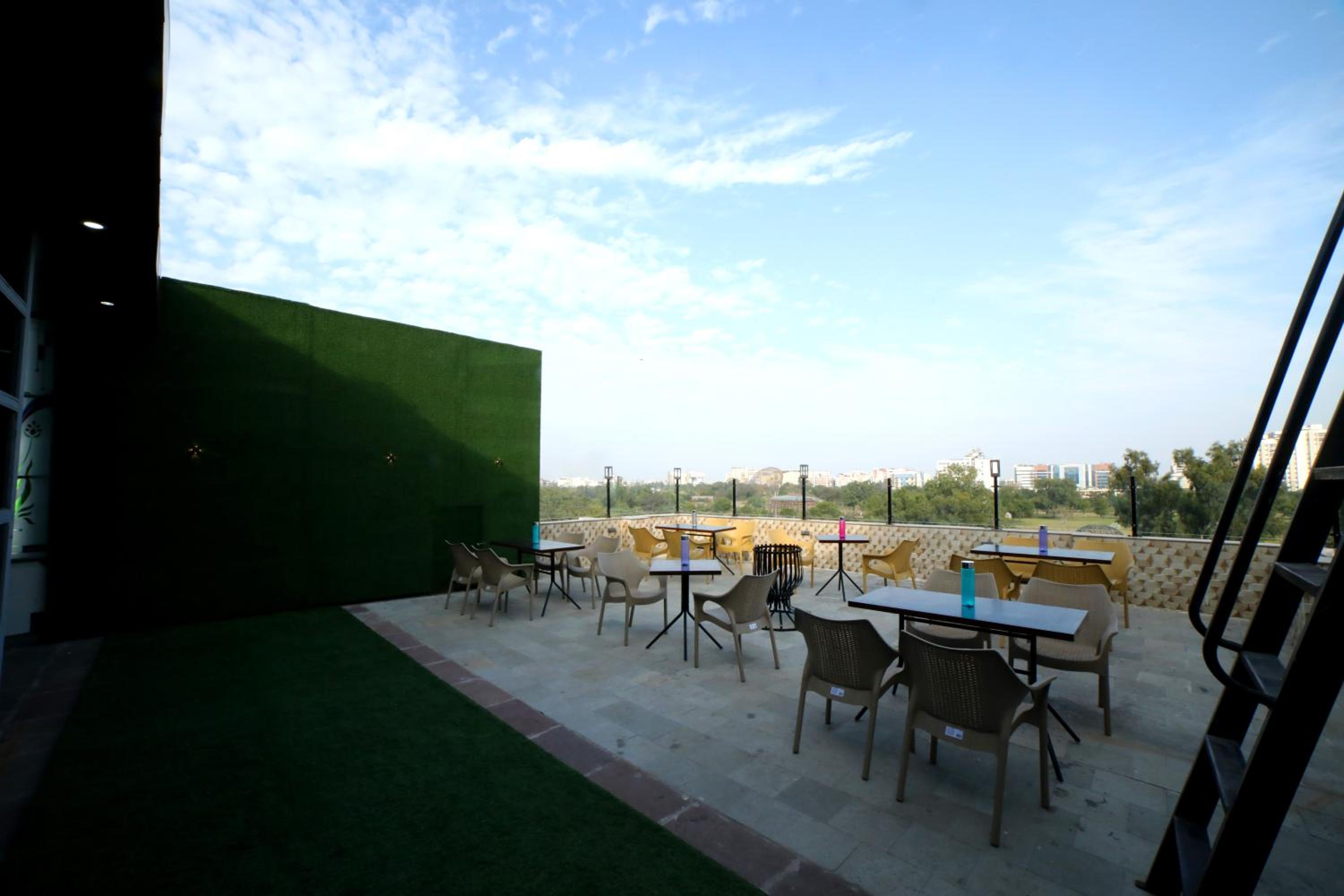 outdoor BBQ area