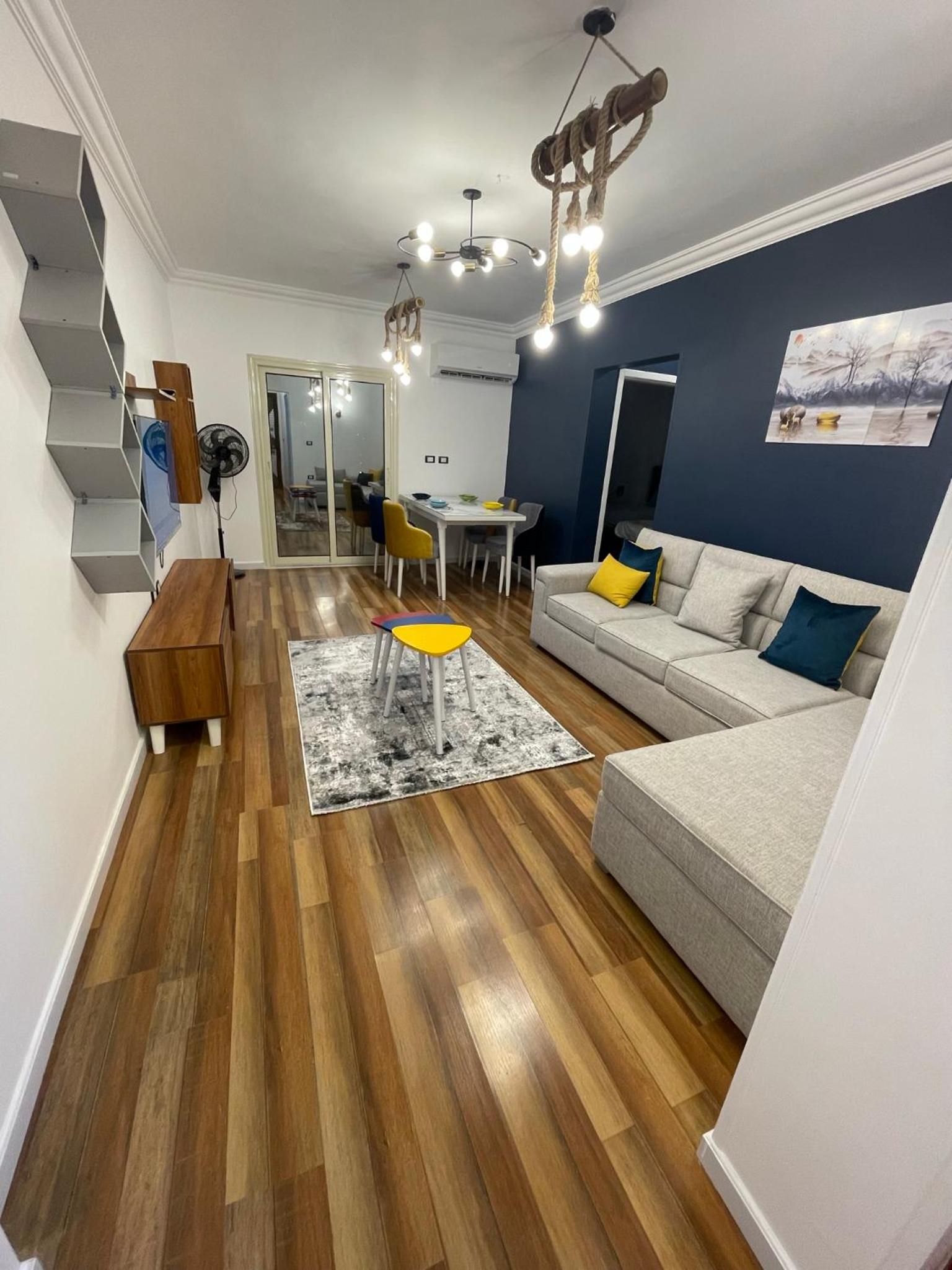 luxury apartment at Obour, 5th floor no elevator