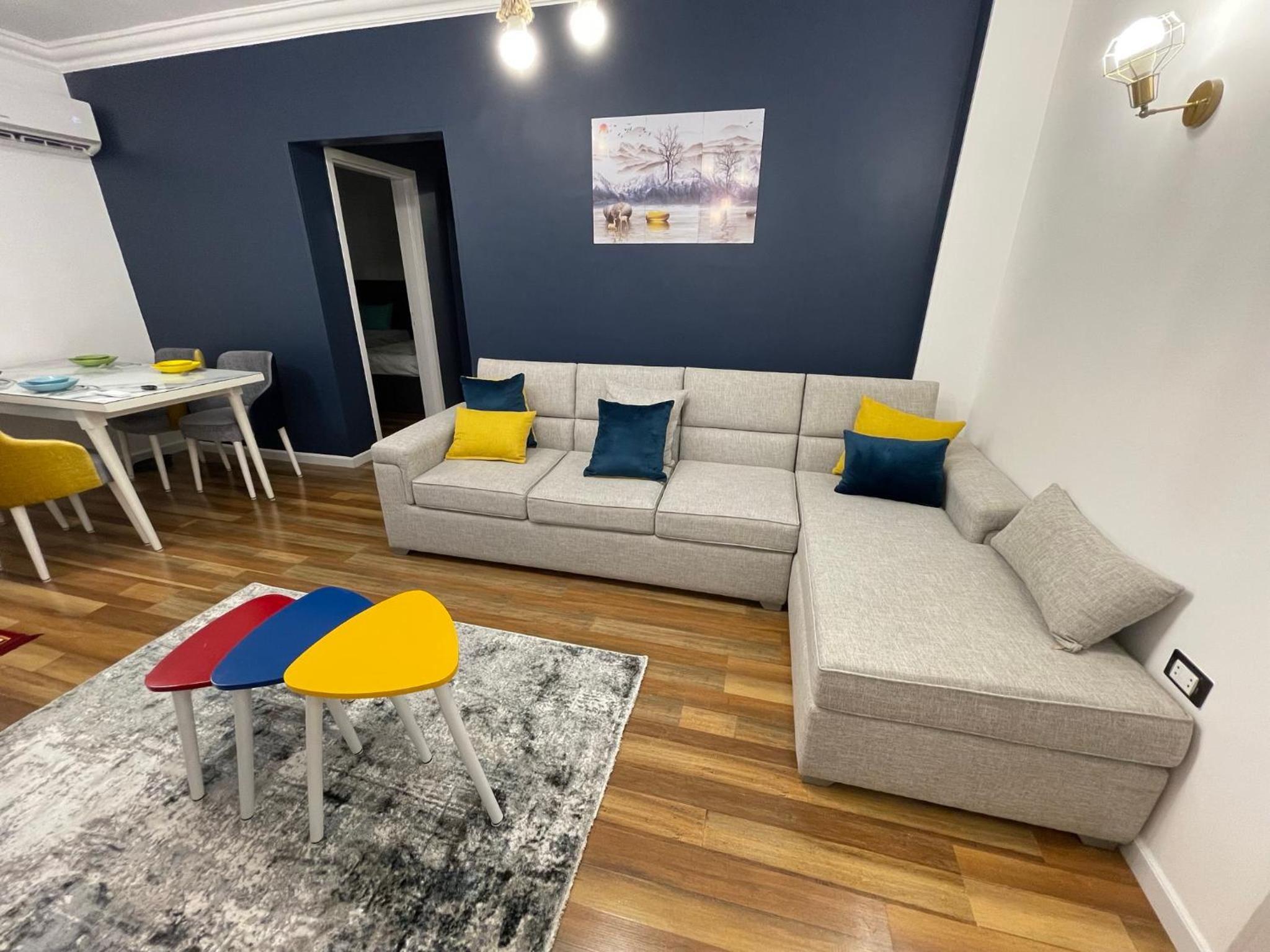 luxury apartment at Obour, 5th floor no elevator