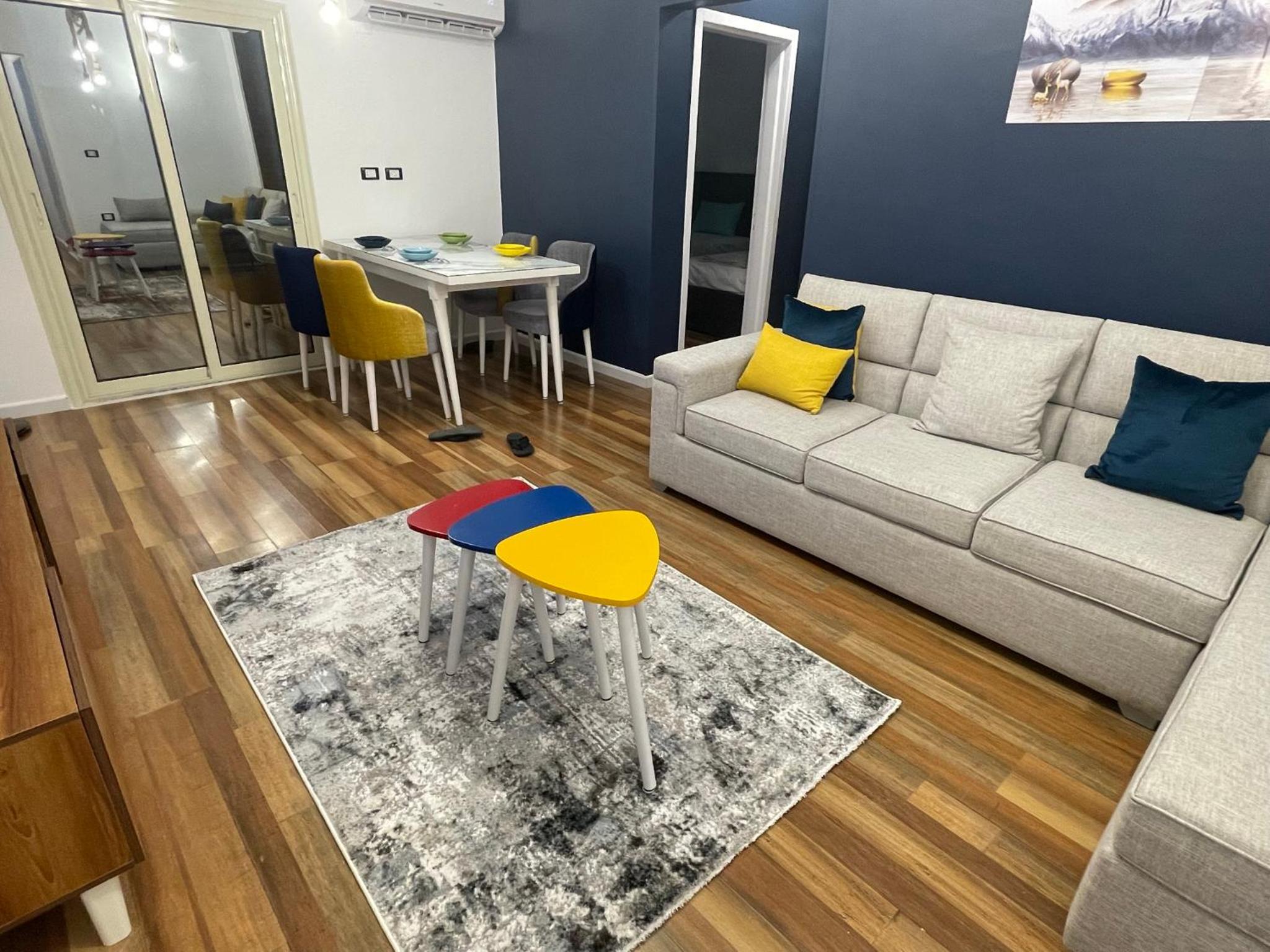 luxury apartment at Obour, 5th floor no elevator