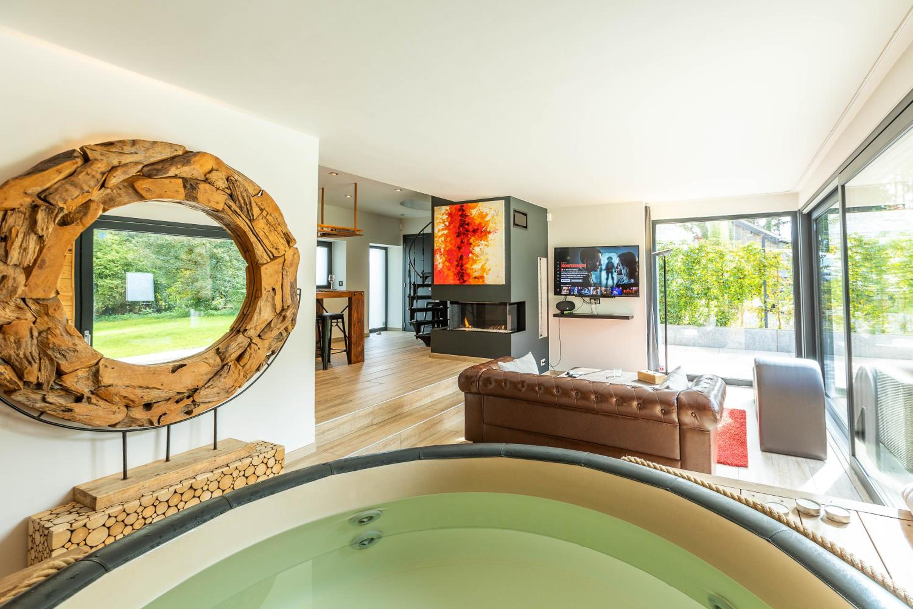 Le Fermage - logement avec piscine, sauna et jacuzzi