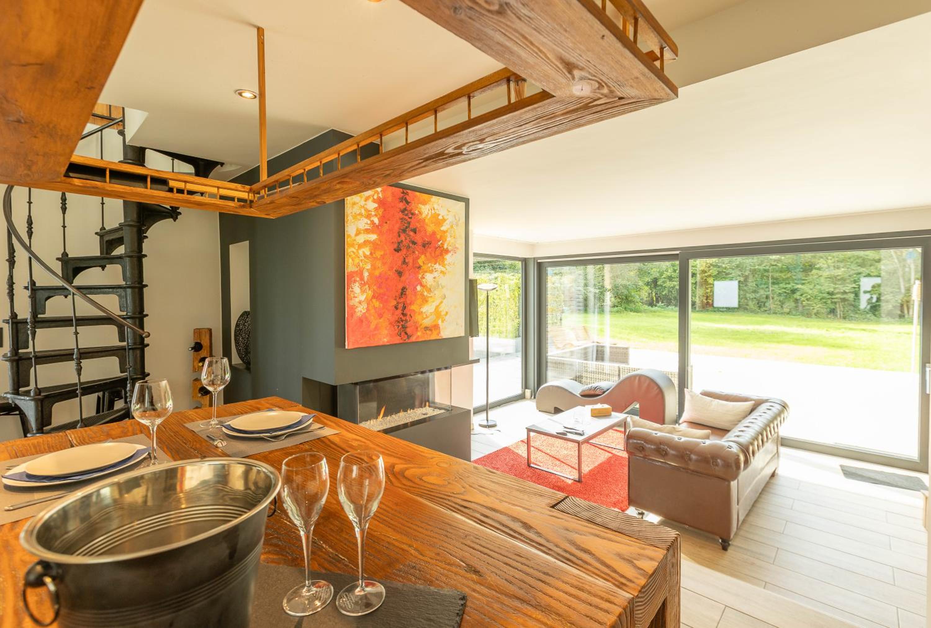 Le Fermage - logement avec piscine, sauna et jacuzzi