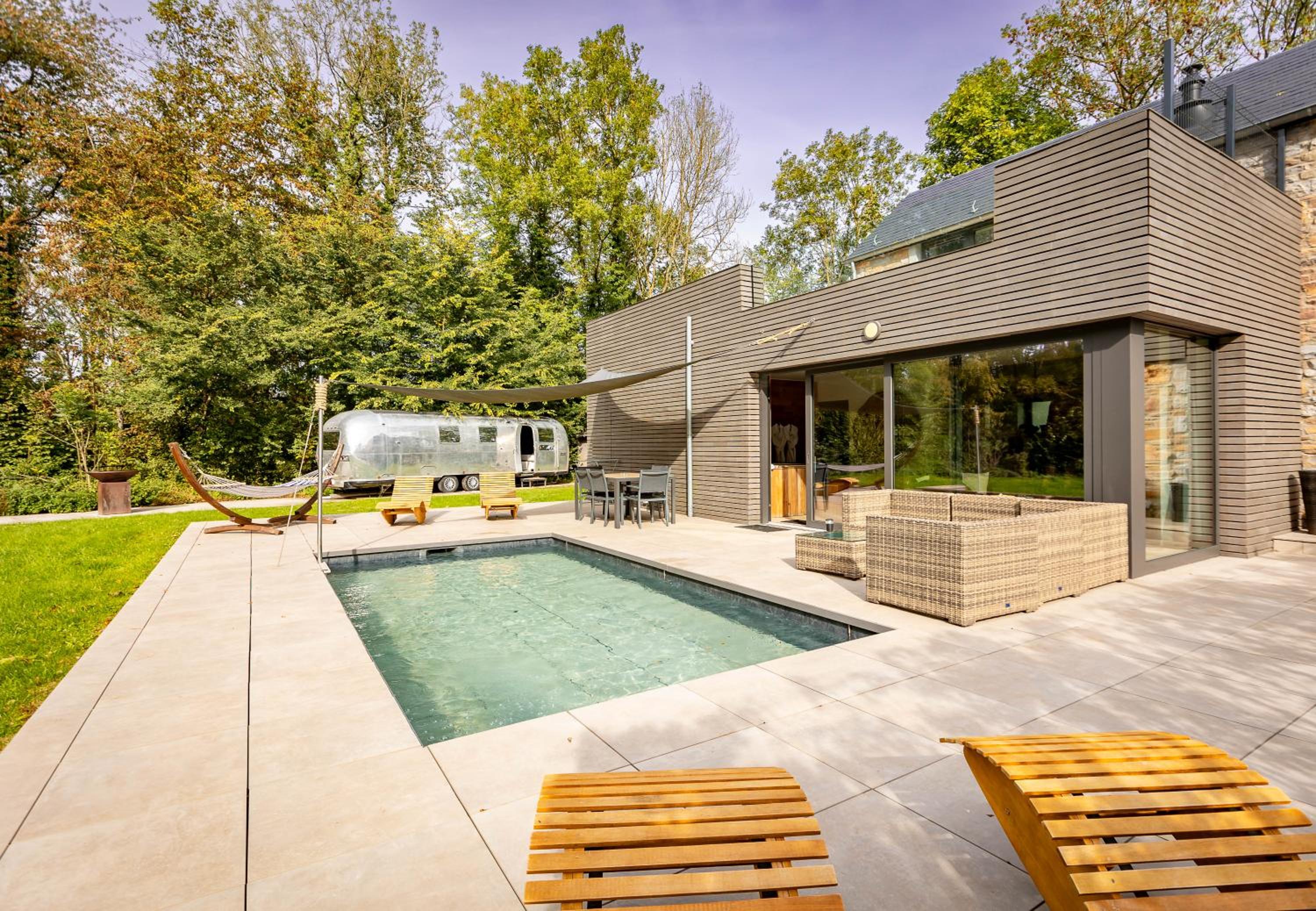 Le Fermage - logement avec piscine, sauna et jacuzzi