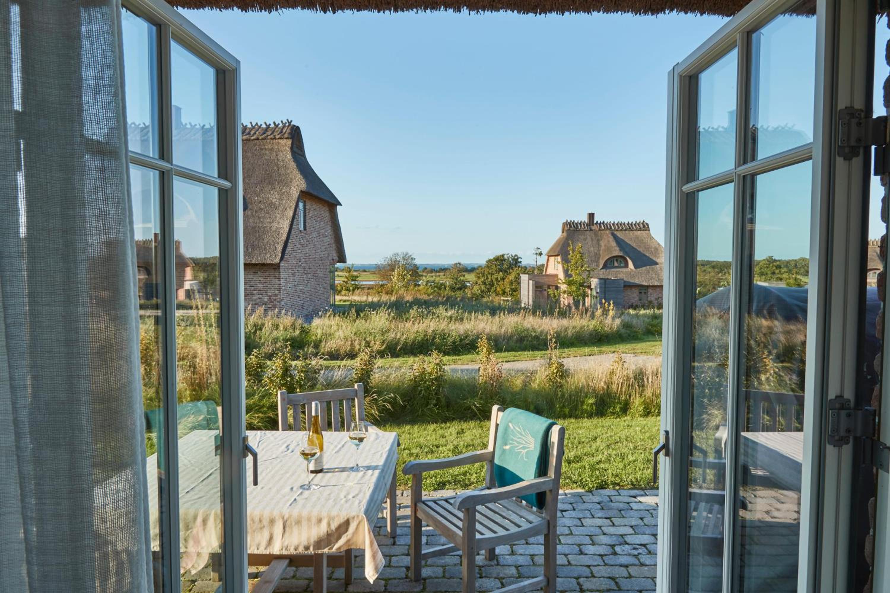Reetdorf Geltinger Birk Atelierhaus Morgentau