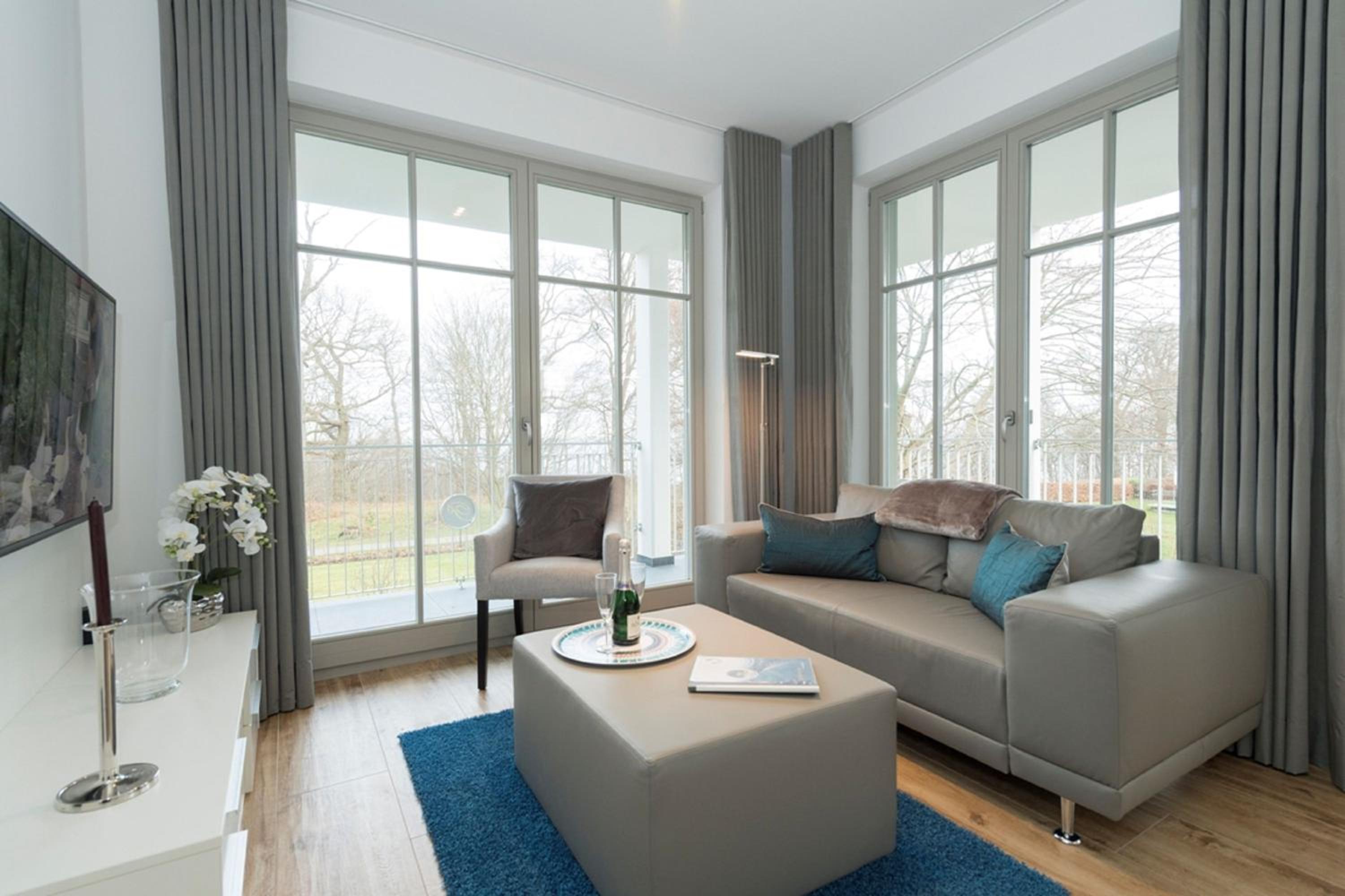 moderne Ferienwohnung mit eigener Sauna und Balkon - Villa Pauline FeWo 06