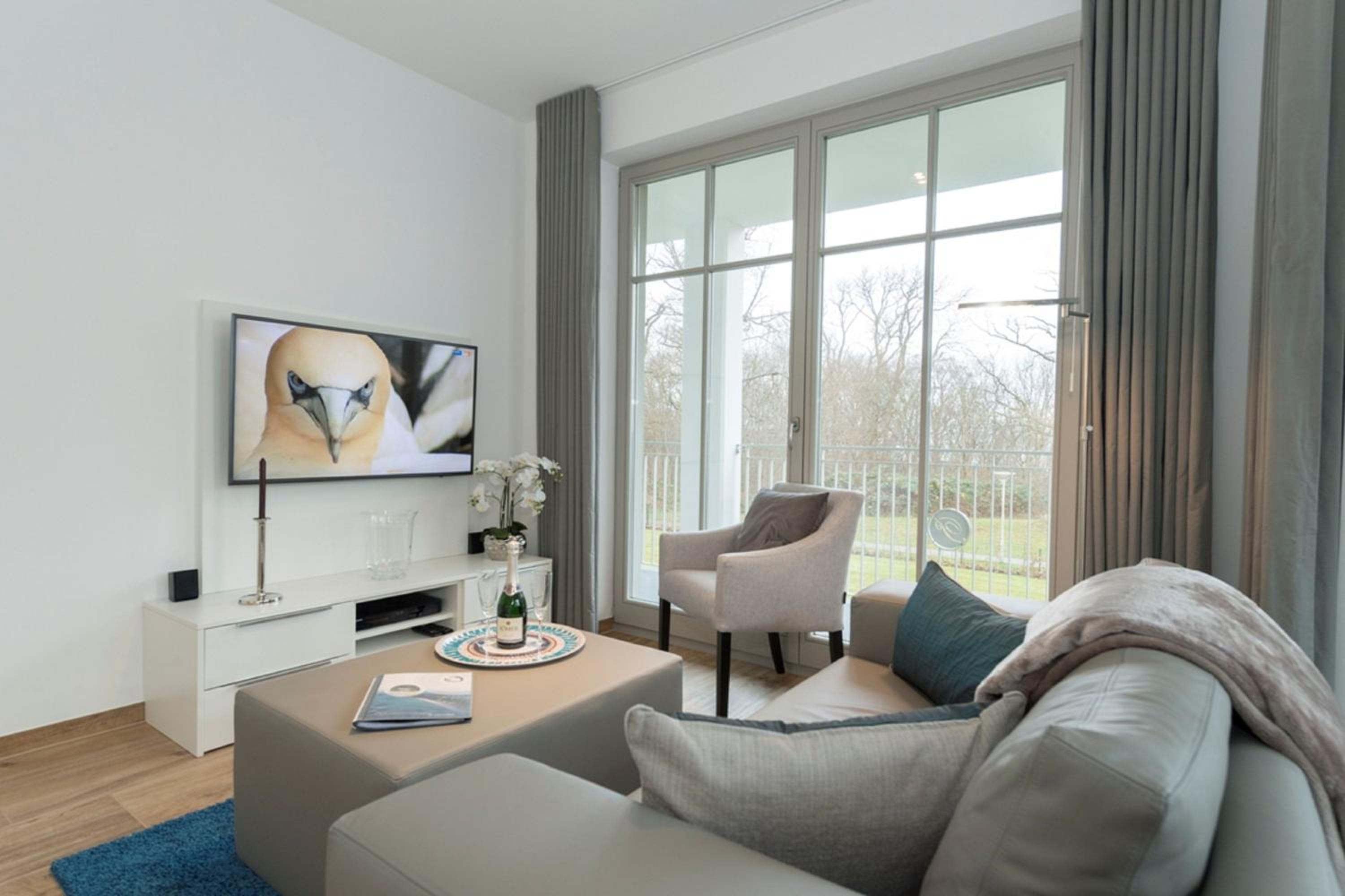 moderne Ferienwohnung mit eigener Sauna und Balkon - Villa Pauline FeWo 06