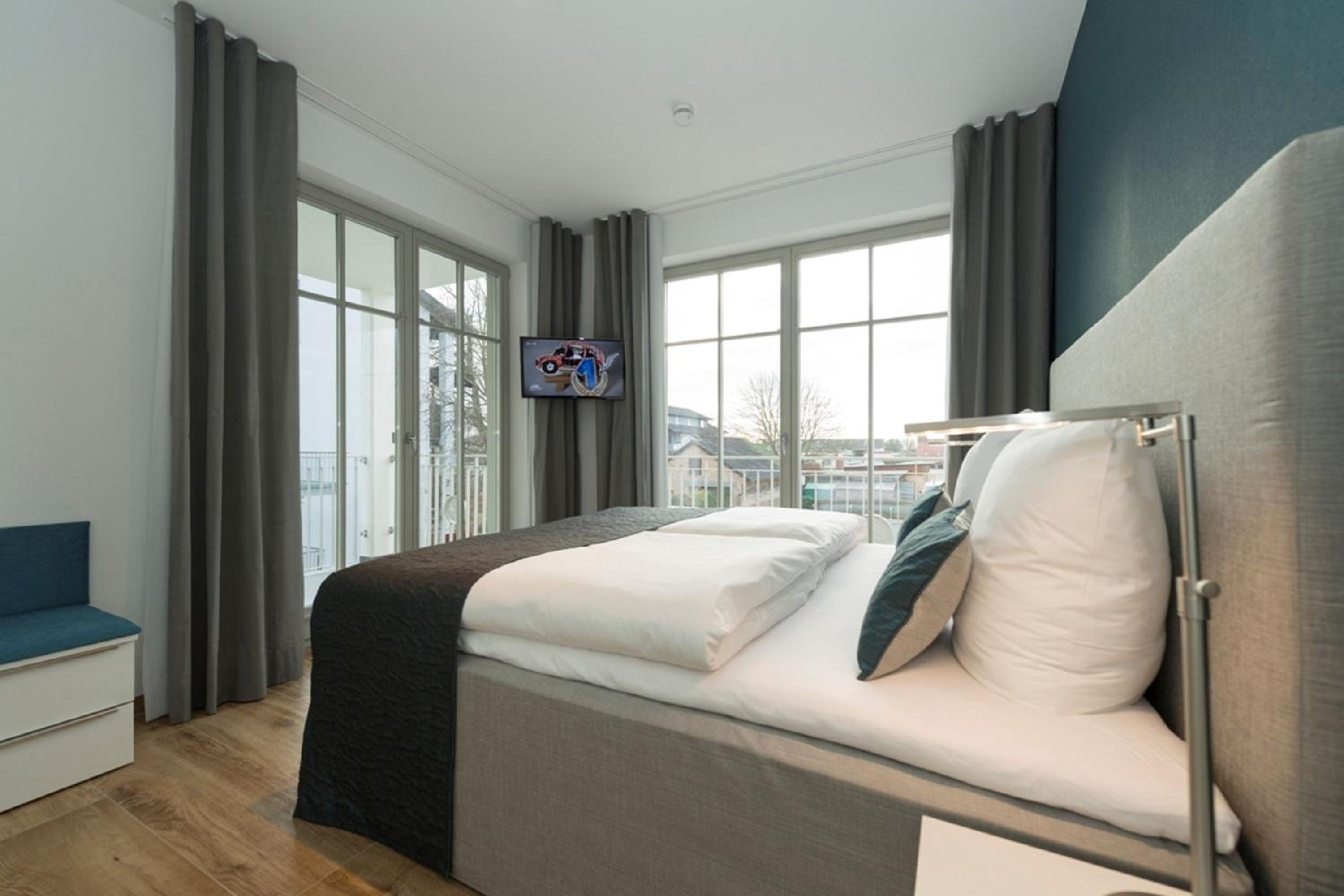 moderne Ferienwohnung mit eigener Sauna und Balkon - Villa Pauline FeWo 06
