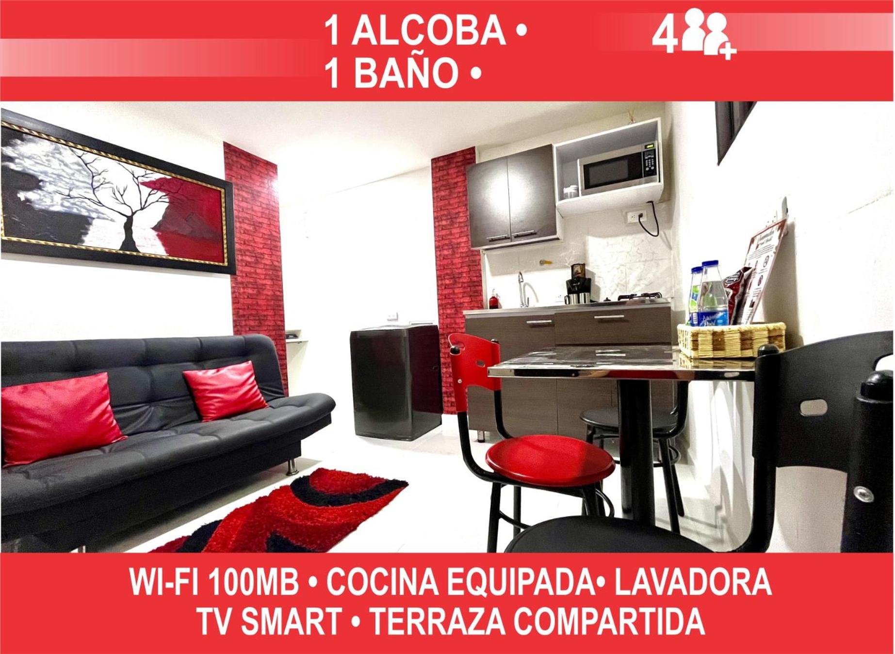 Edificio Victory Medellin - Apartamentos Acogedores y Equipados 100MB Wi-Fi, Central & Terraza Compartida
