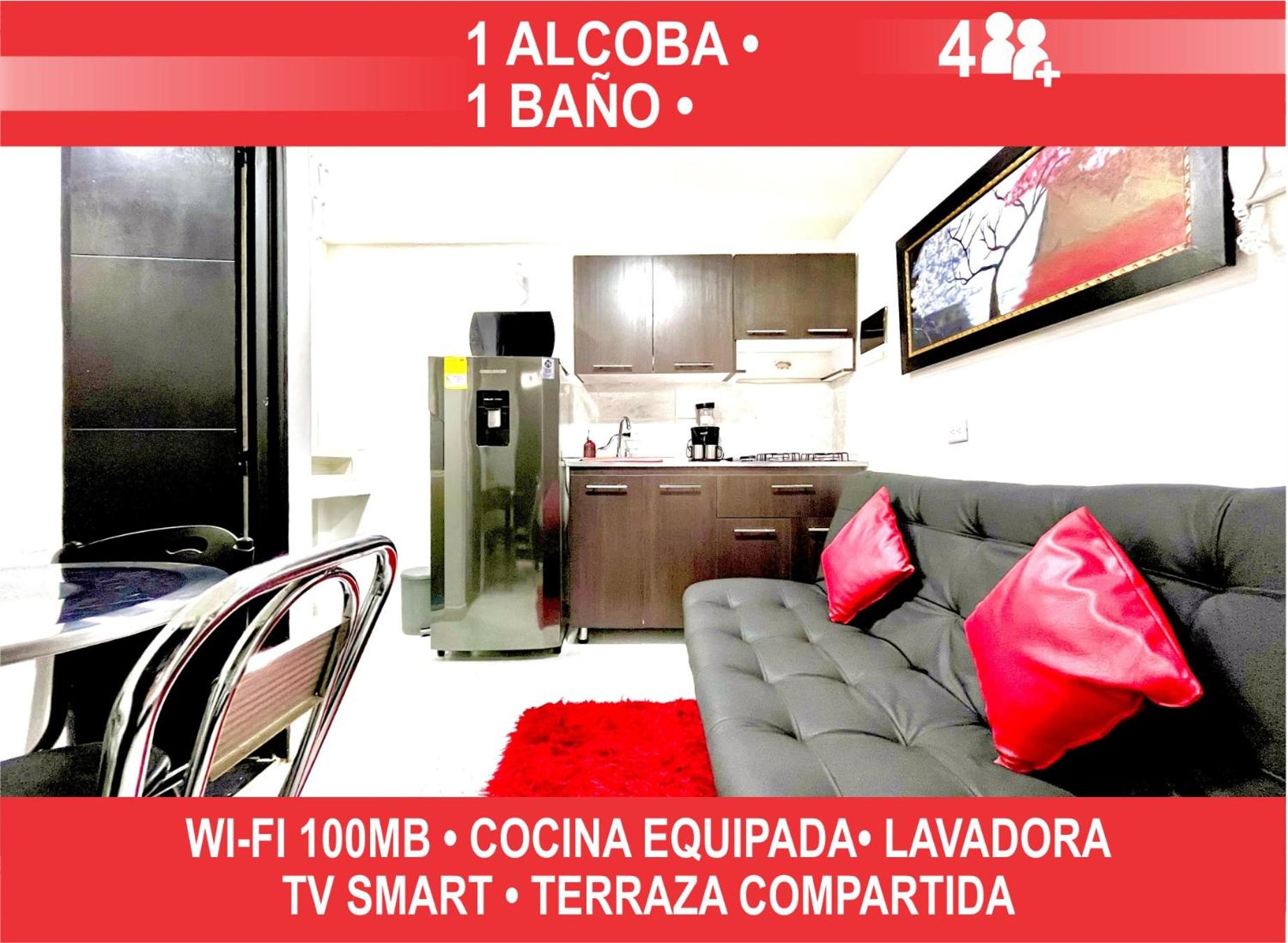 Edificio Victory Medellin - Apartamentos Acogedores y Equipados 100MB Wi-Fi, Central & Terraza Compartida