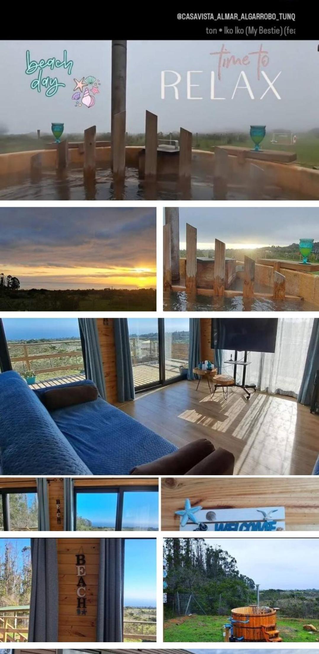 Mar y Tinaja Algarrobo Tunquen Casa con Vista al Mar y Tinaja Privada