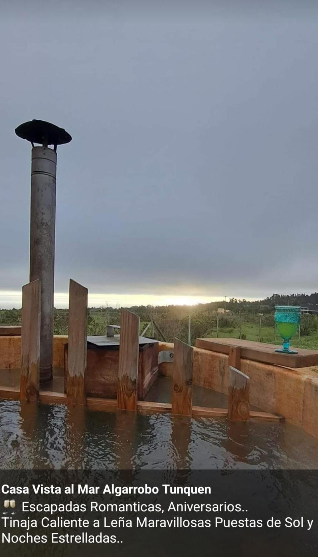 Mar y Tinaja Algarrobo Tunquen Casa con Vista al Mar y Tinaja Privada