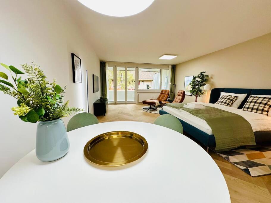Modern City Studio with Air Condition & Balcony
