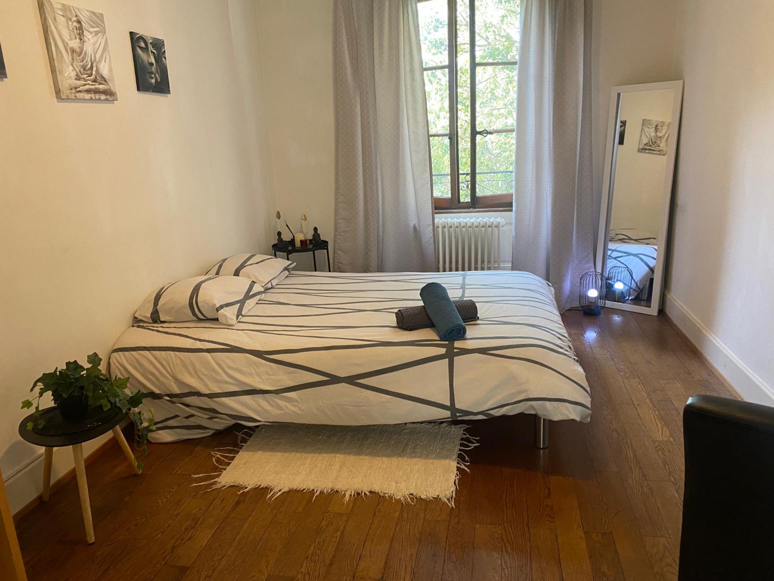 Chambre double vue lac Montreux centre