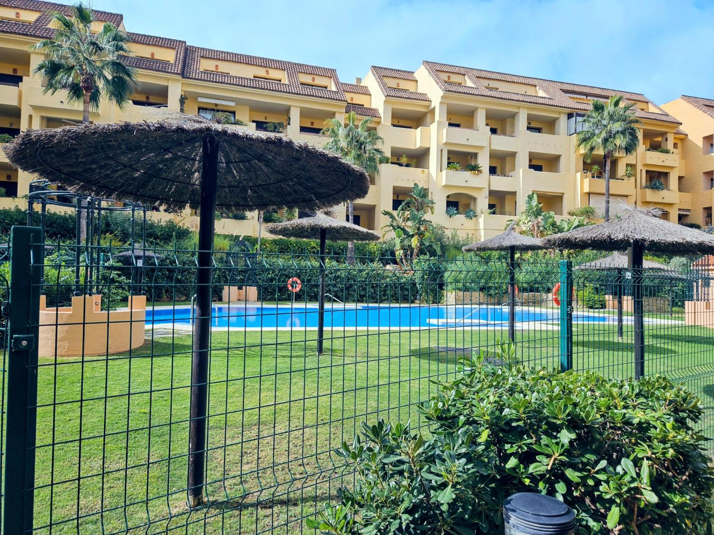 Ground floor 2 bed apartment La Duquesa with 5 pools and large terrace view 5