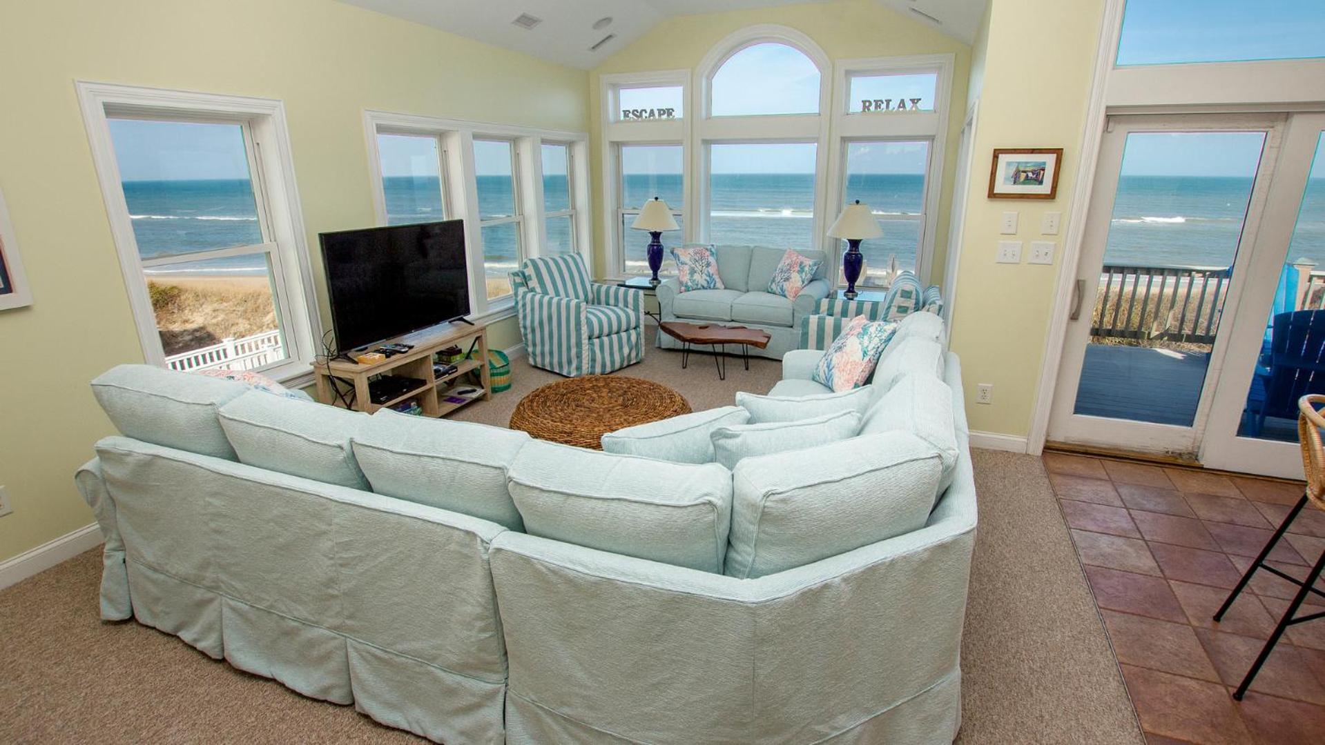 OCEANFRONT, Ocean Views, ELEVATOR, Private Beach Walkway, BB14, Heart Of Duck