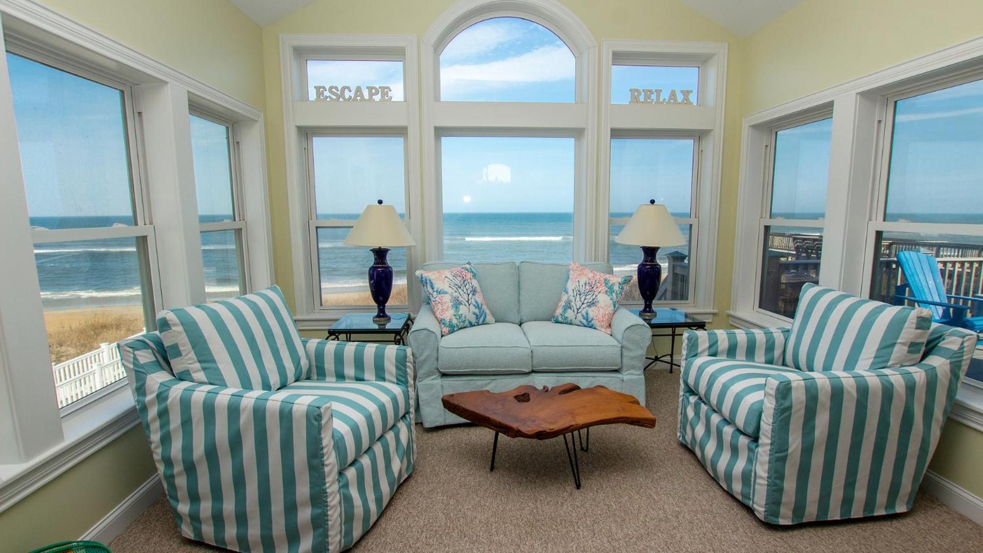 OCEANFRONT, Ocean Views, ELEVATOR, Private Beach Walkway, BB14, Heart Of Duck
