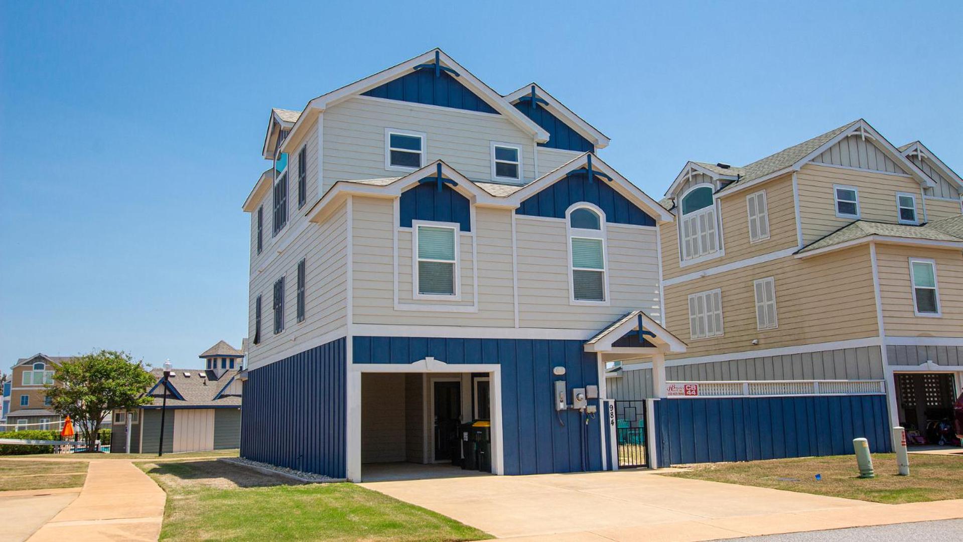 CB44, Rhapsody in Blue- Oceanside, Patio with Hot Tub, Rec Room, Community Pool view 2