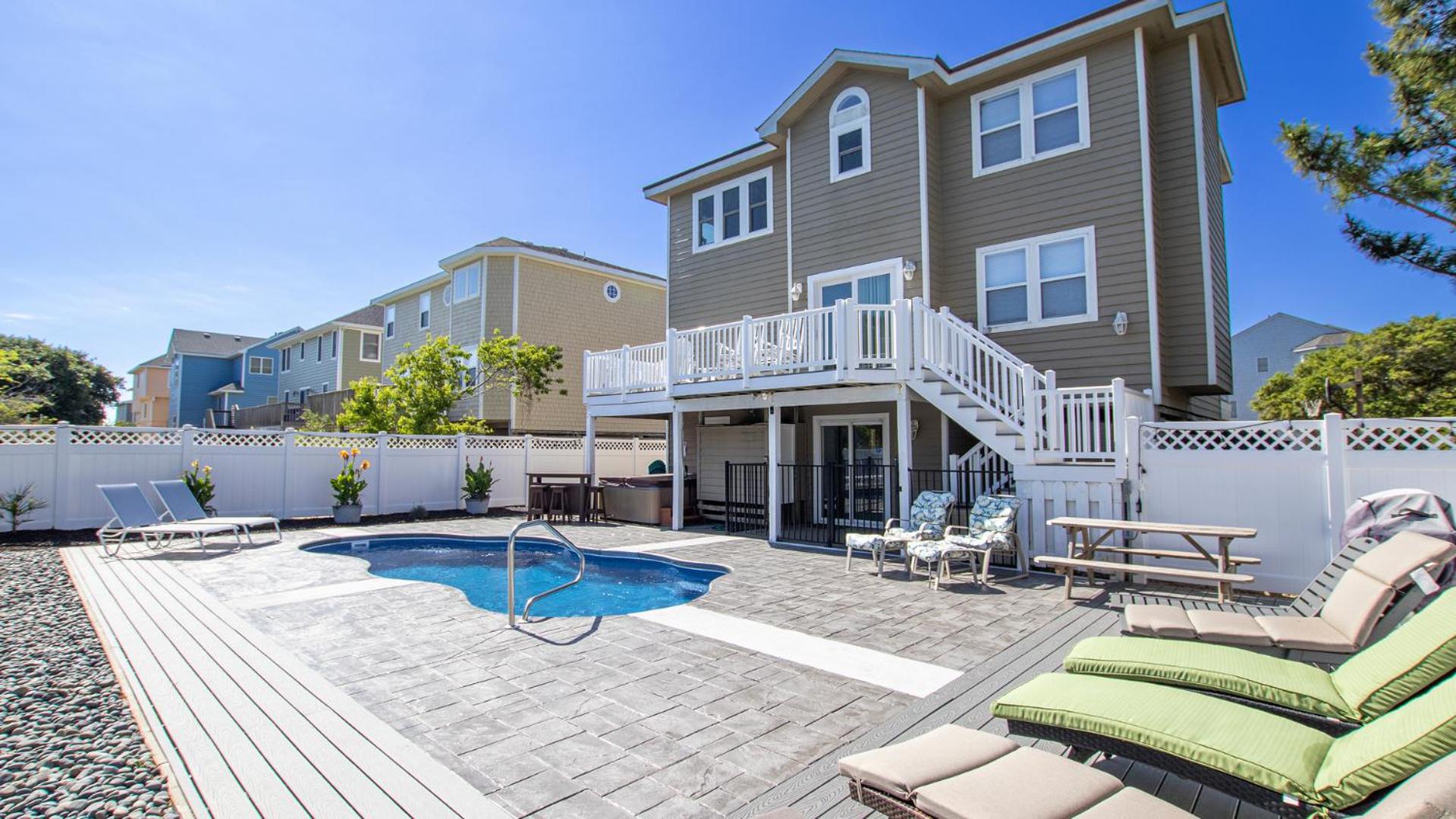 Oceanside, Private Pool, Hot Tub, 410 ft to Beach Access! CP8, Moore Fun, Less Work view 3