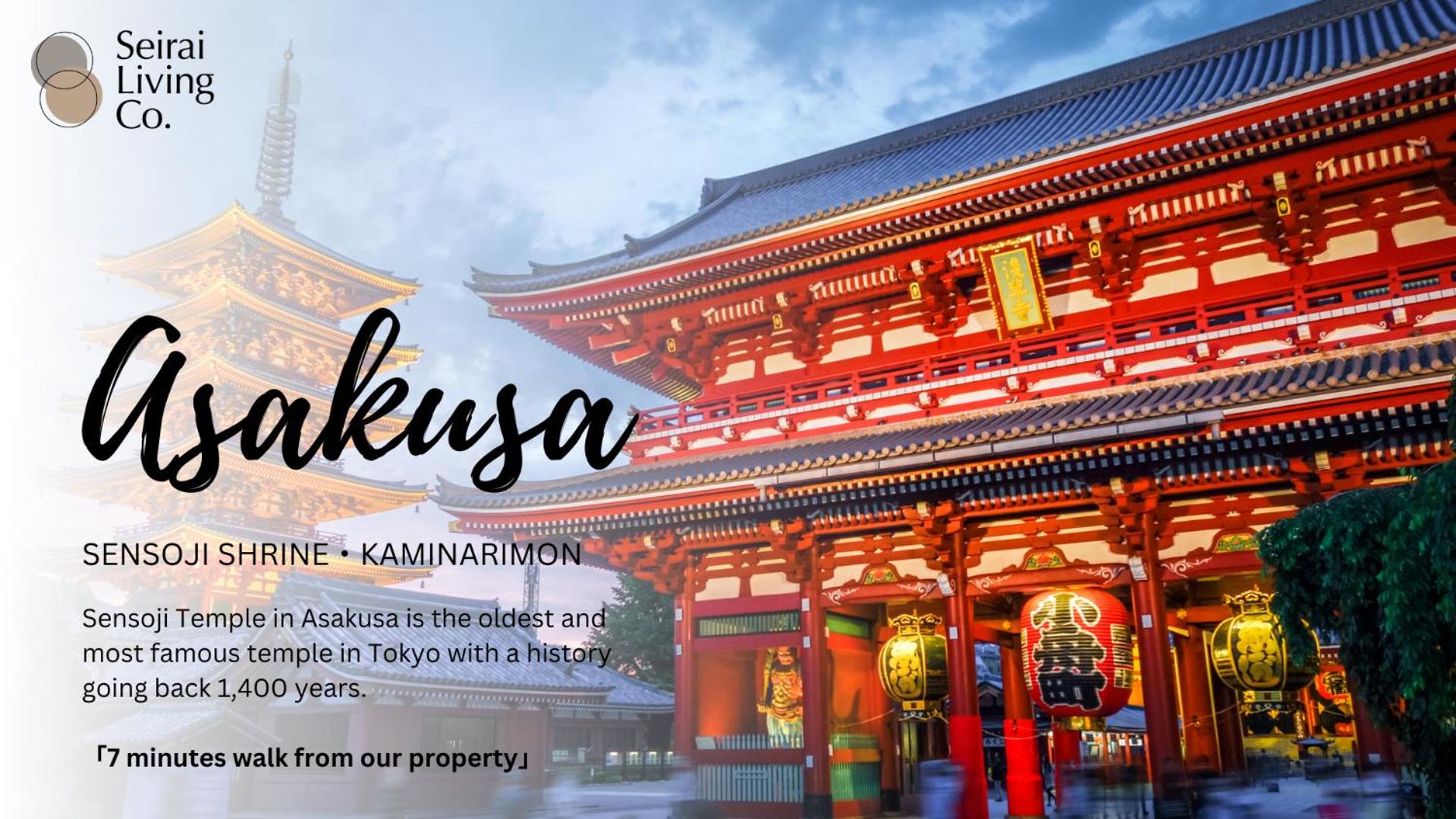 ACOE ASAKUSA - 3 minutes from station