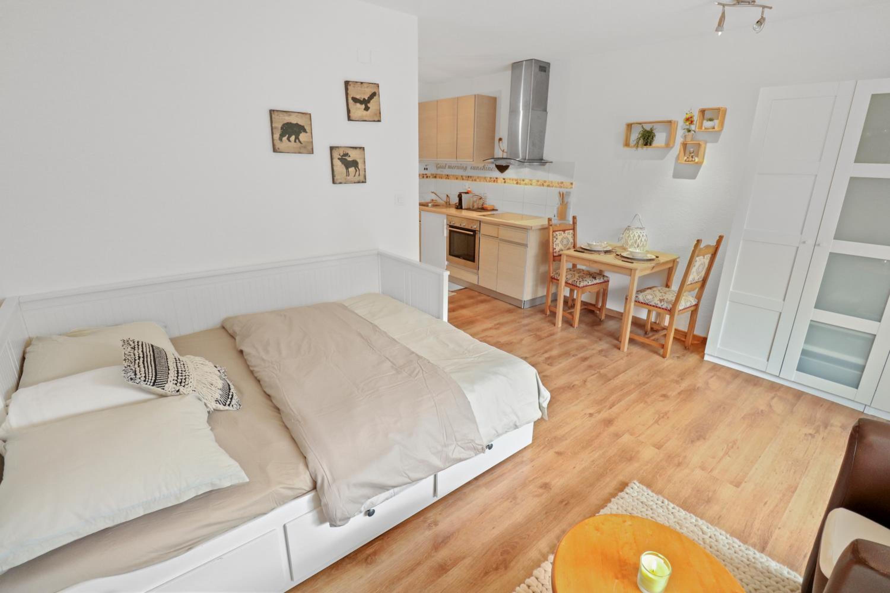 Charmant studio ouvert avec vue paisible