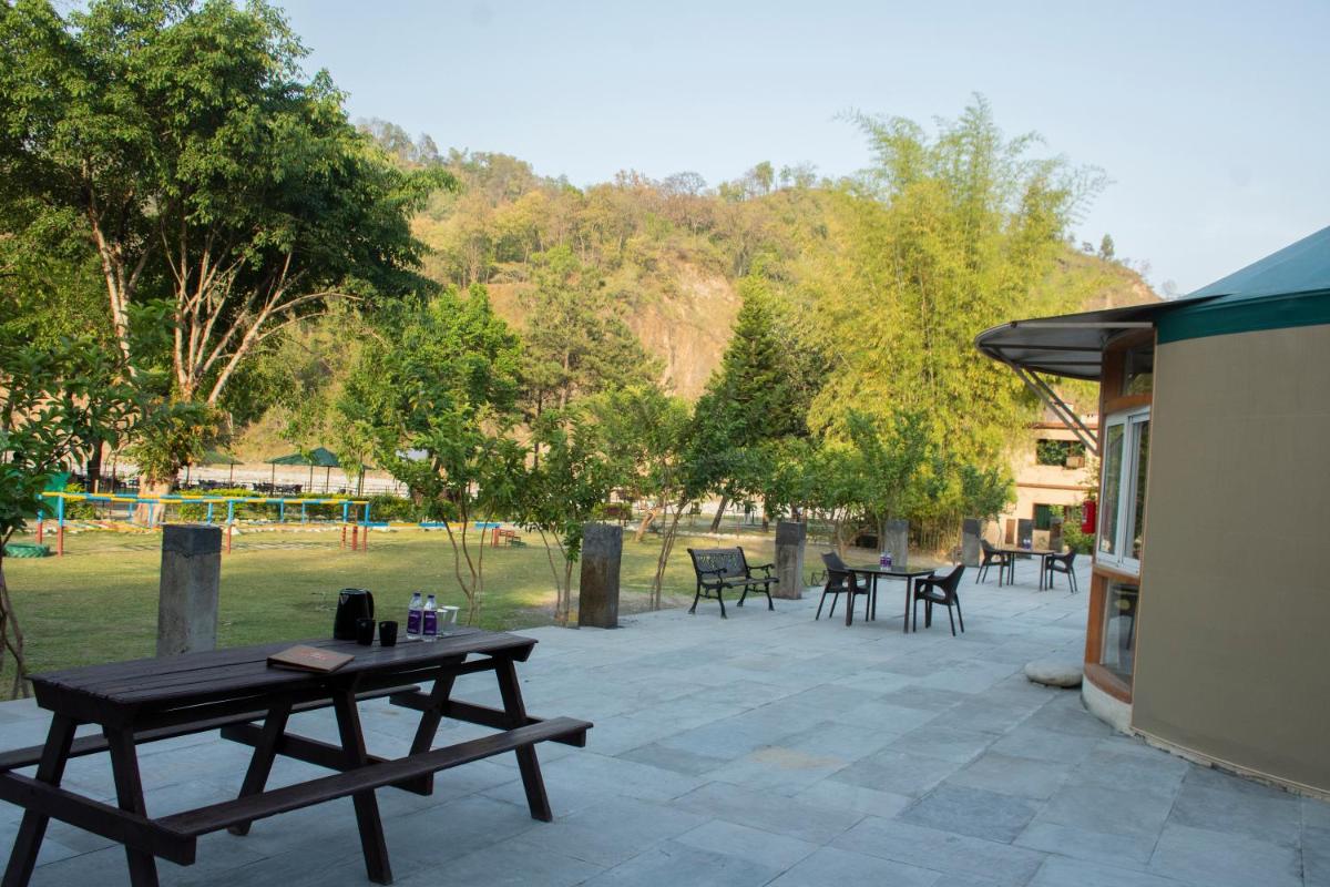 outdoor BBQ area