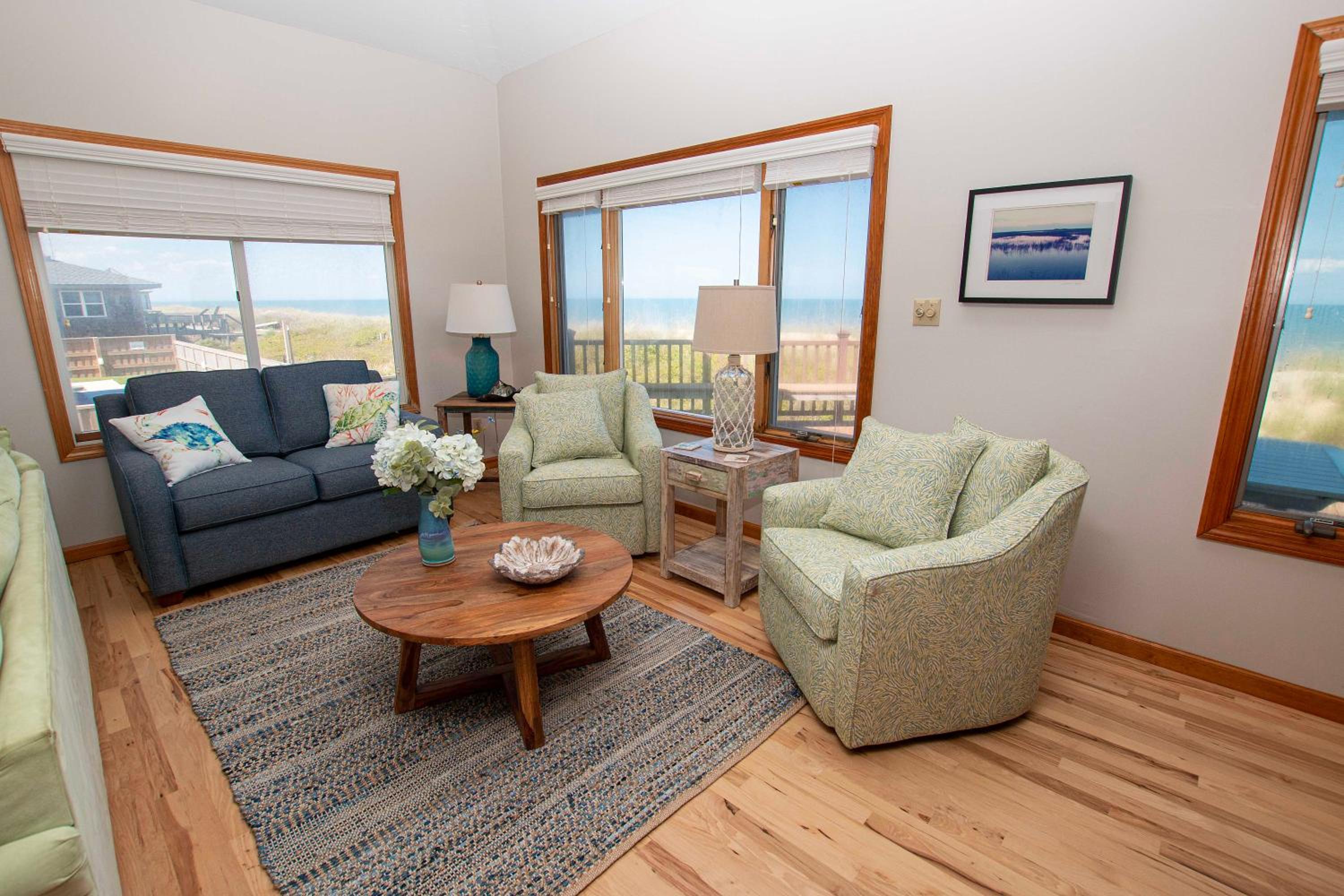 OCEANFRONT, Ocean views, beach walkway, screened porch, O3, Duckaway view 5