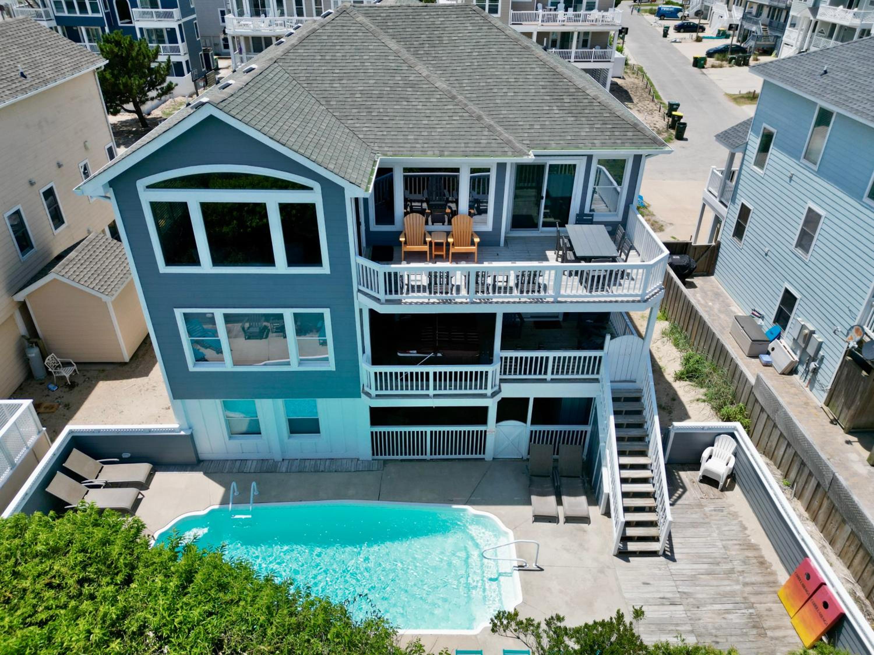 OCEANFRONT, Theater, Rec Room, Ocean Views, Pool! OL76, Corollabunga view 5
