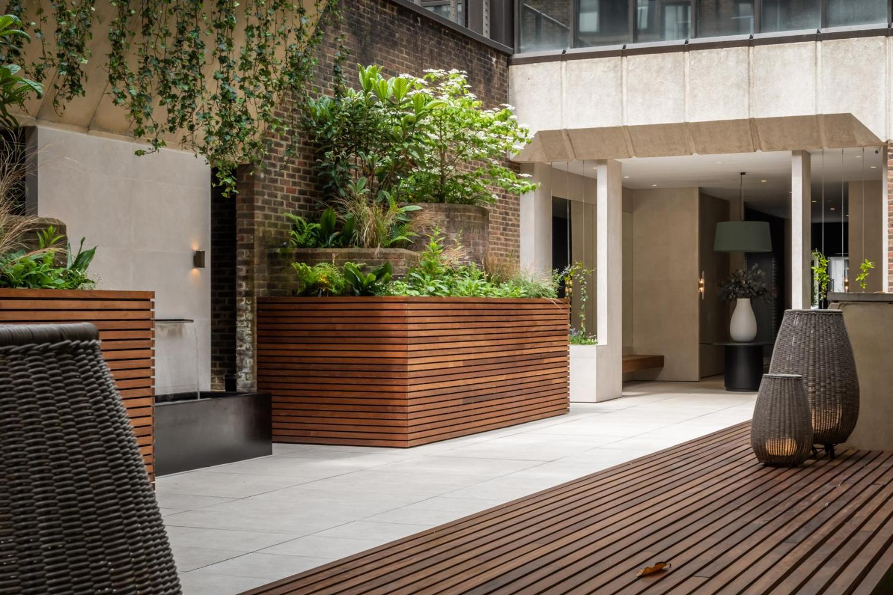 outdoor bbq area
