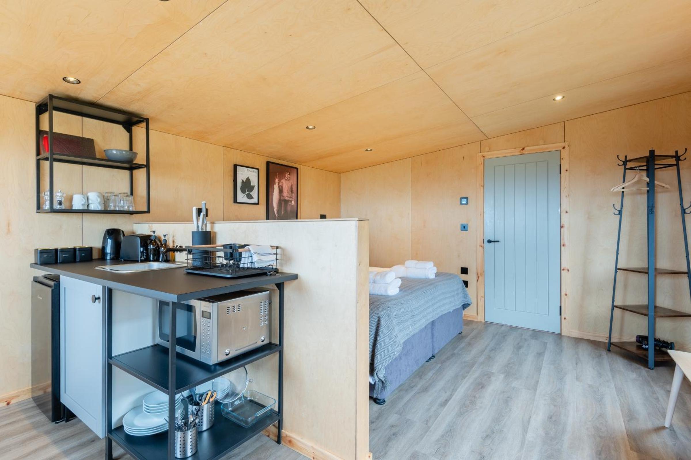 Rustic Cabins, sea views from rewilded farm with Highland Cows view 4