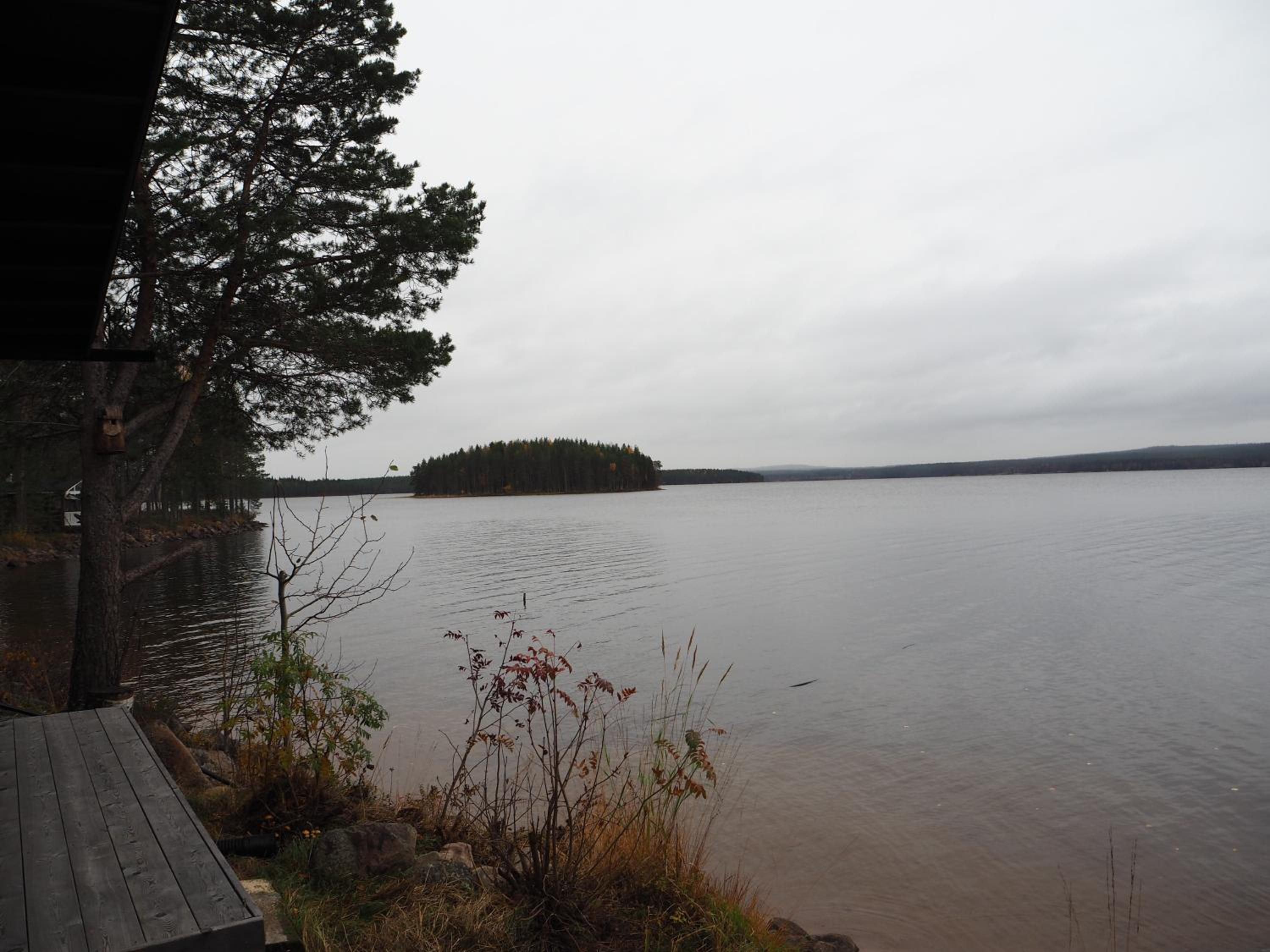 Scandinavian lakeside cottage