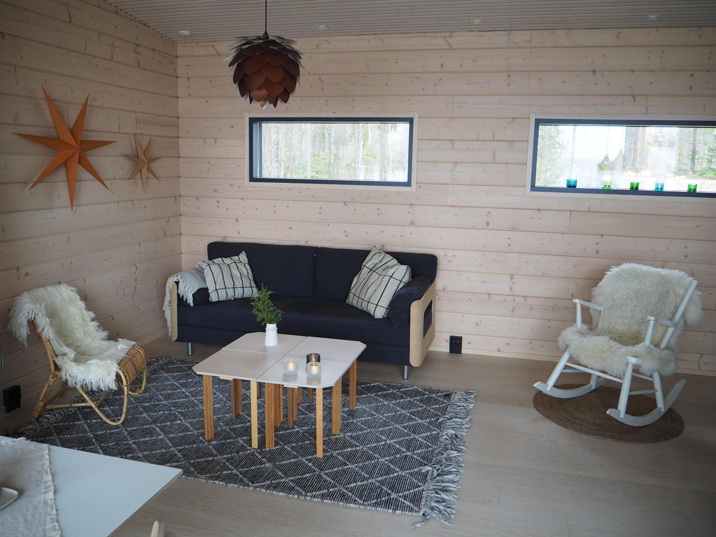 Scandinavian lakeside cottage