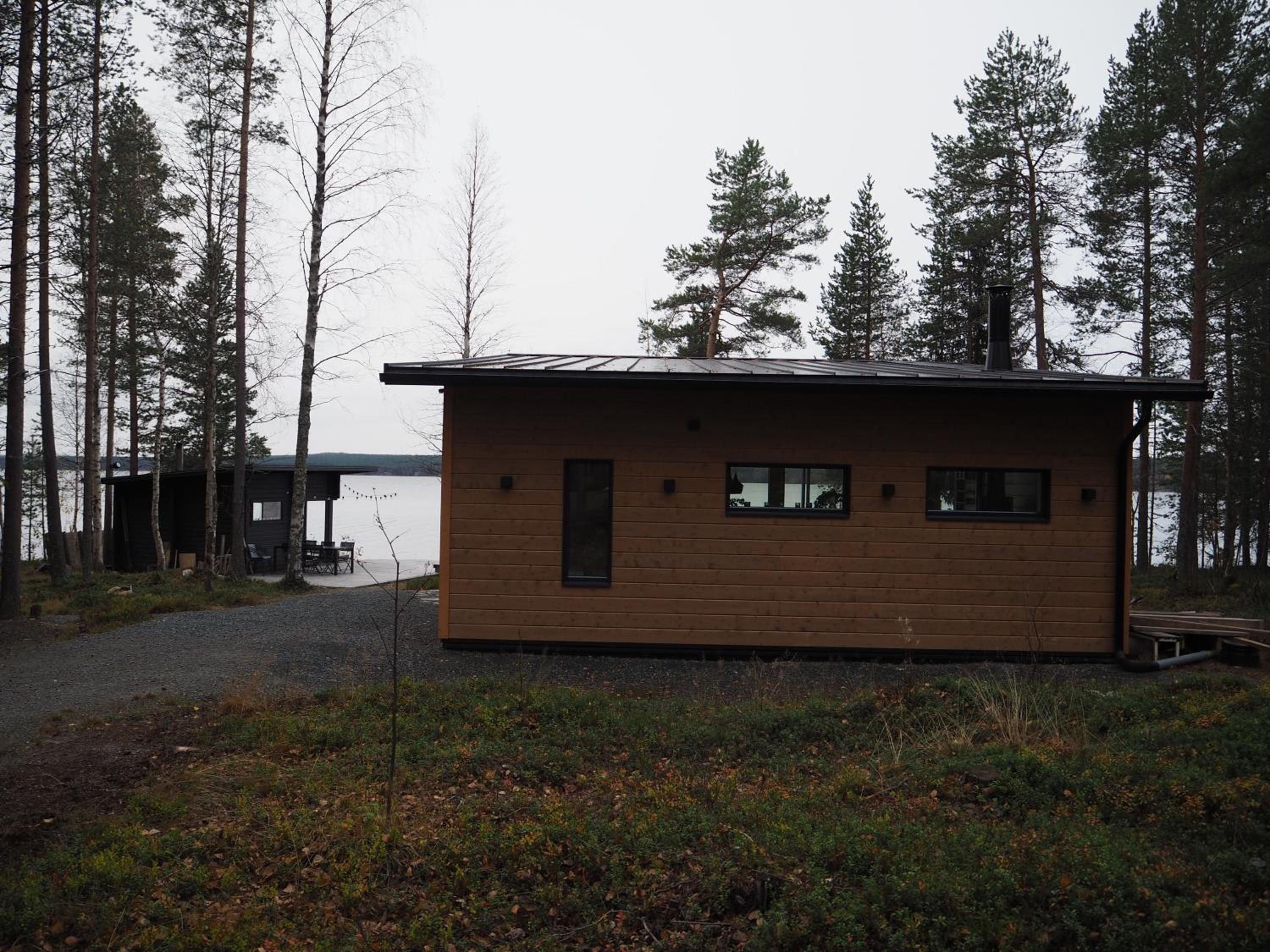 Scandinavian lakeside cottage