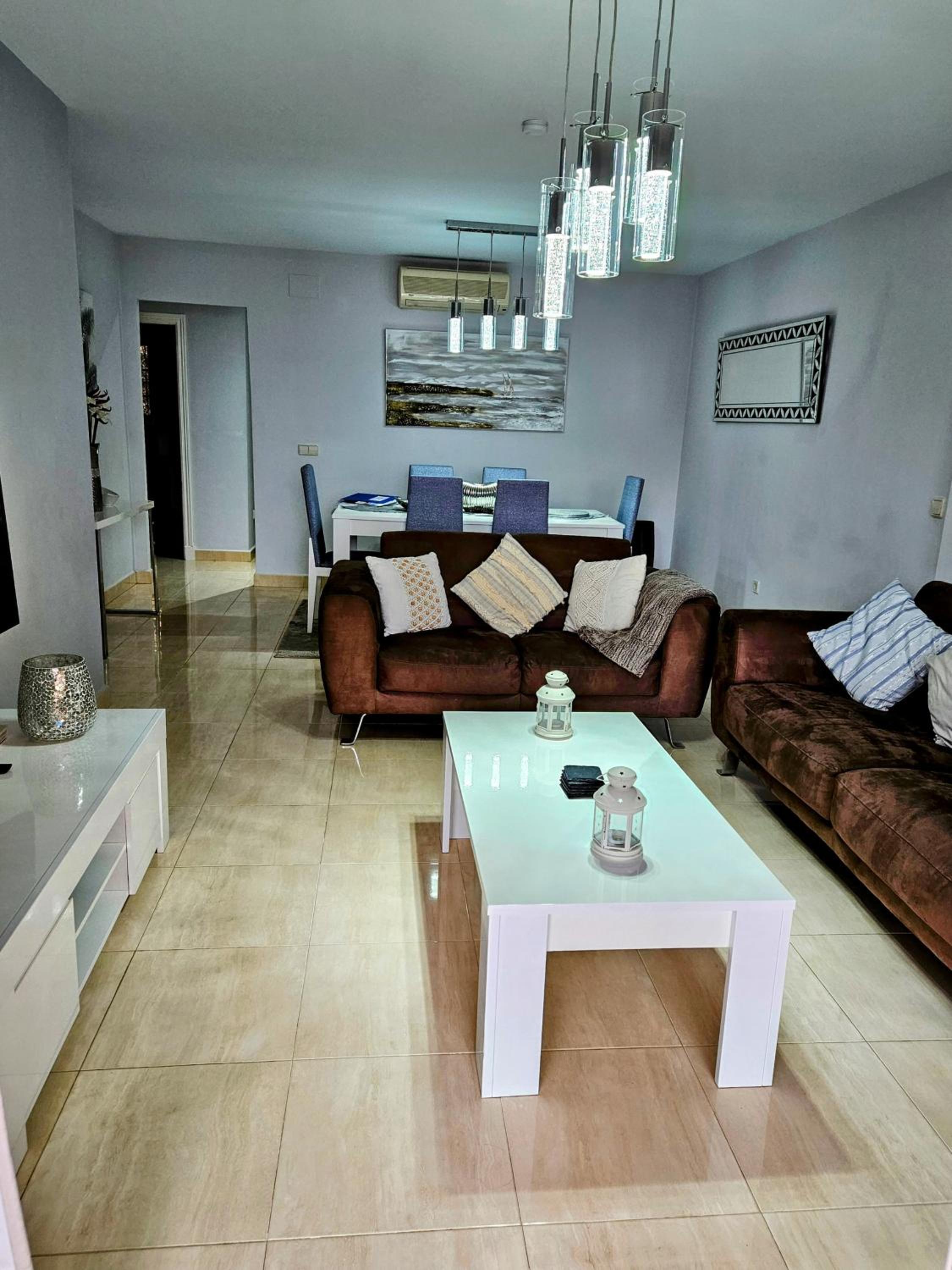 Duquesa Regents apt, large balcony with spectacular sea views close to port and beach view 2
