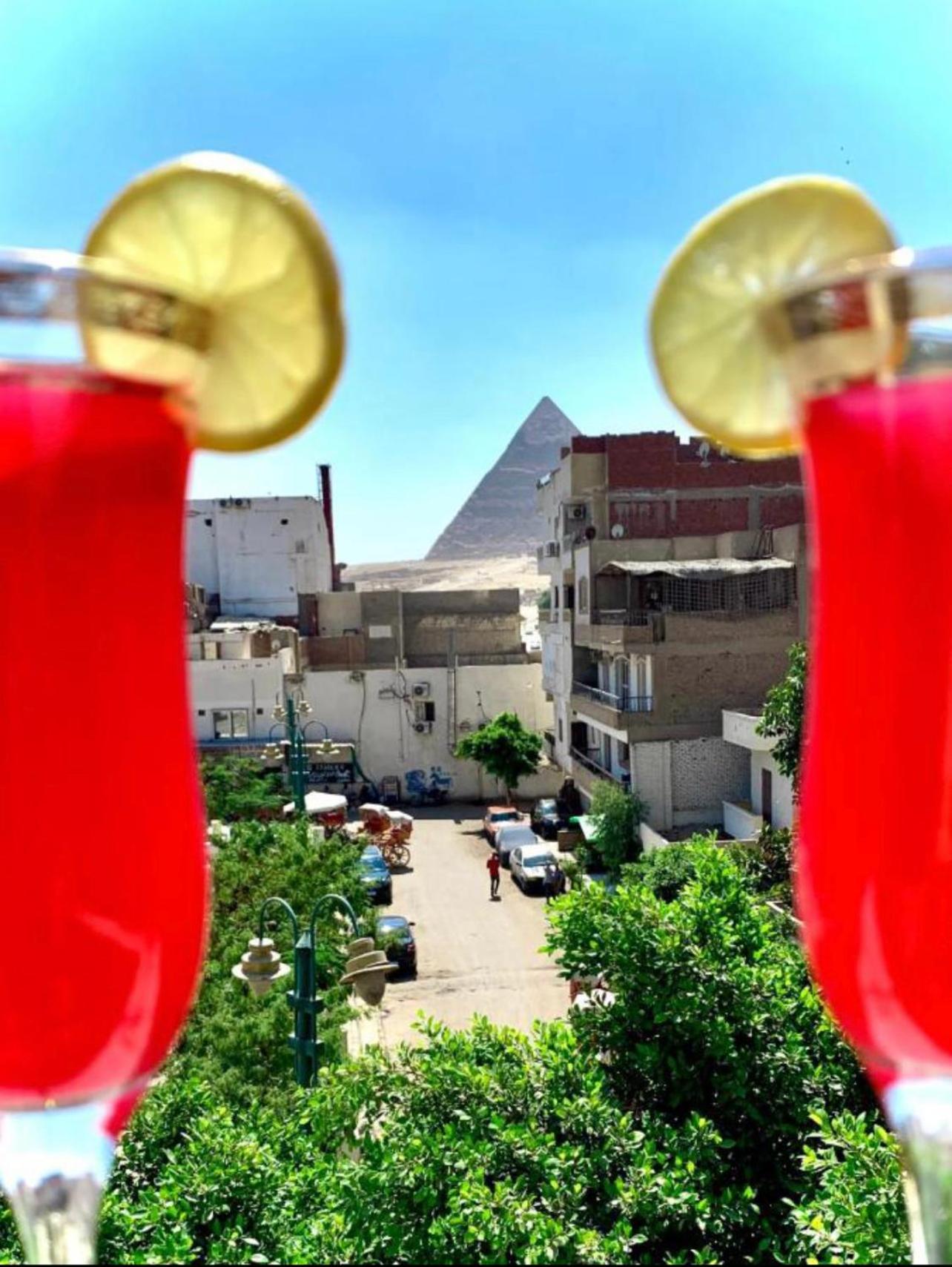 Giza pyramids view homestay