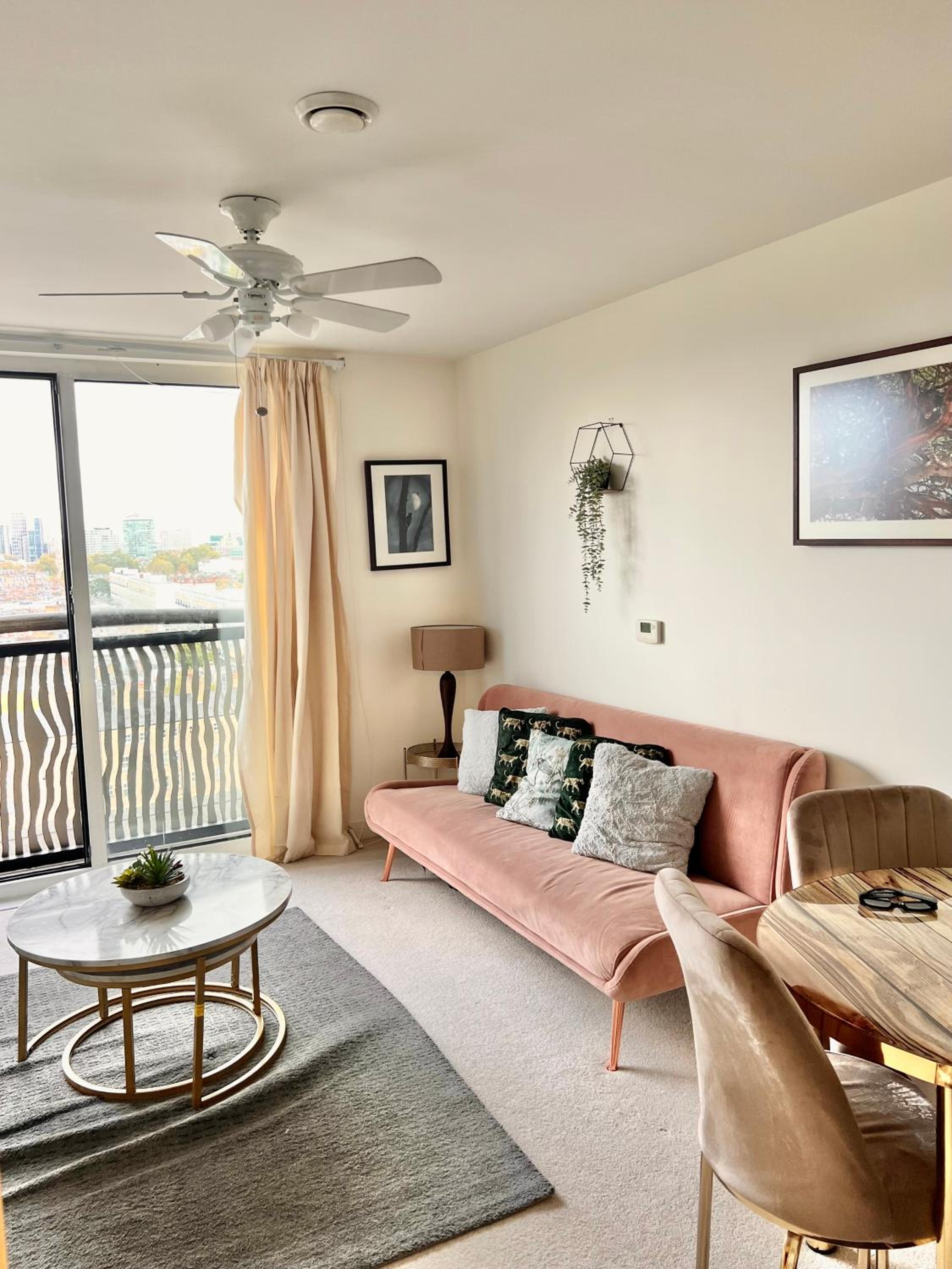 Central London skyline view highest floor service apartment