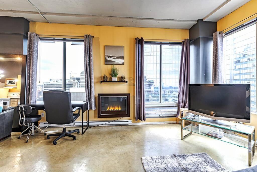 Industrial-Style Cityscape 1 Bedroom Loft